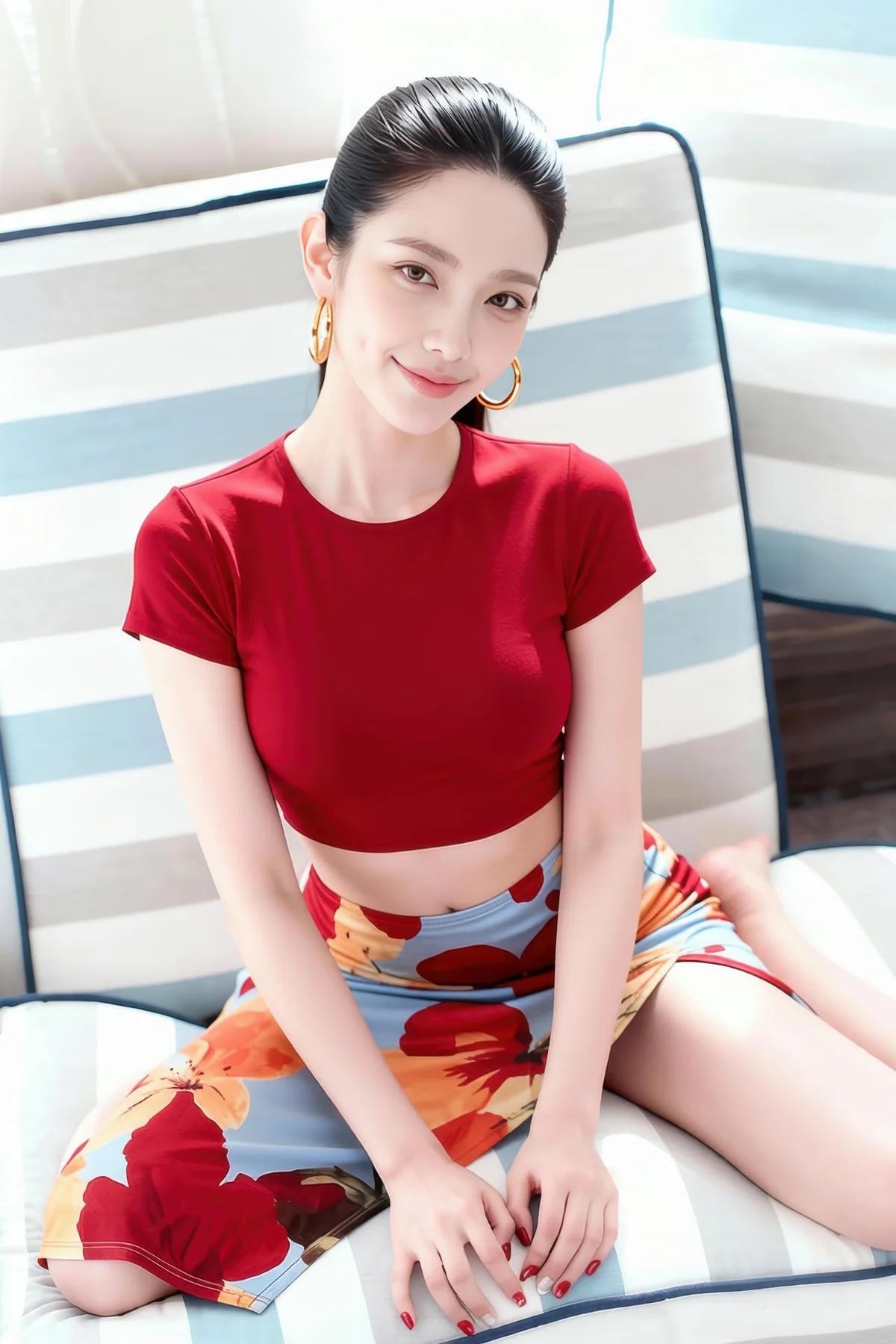 AIG  No.256 婉婉兔毛性感短裙 - 3