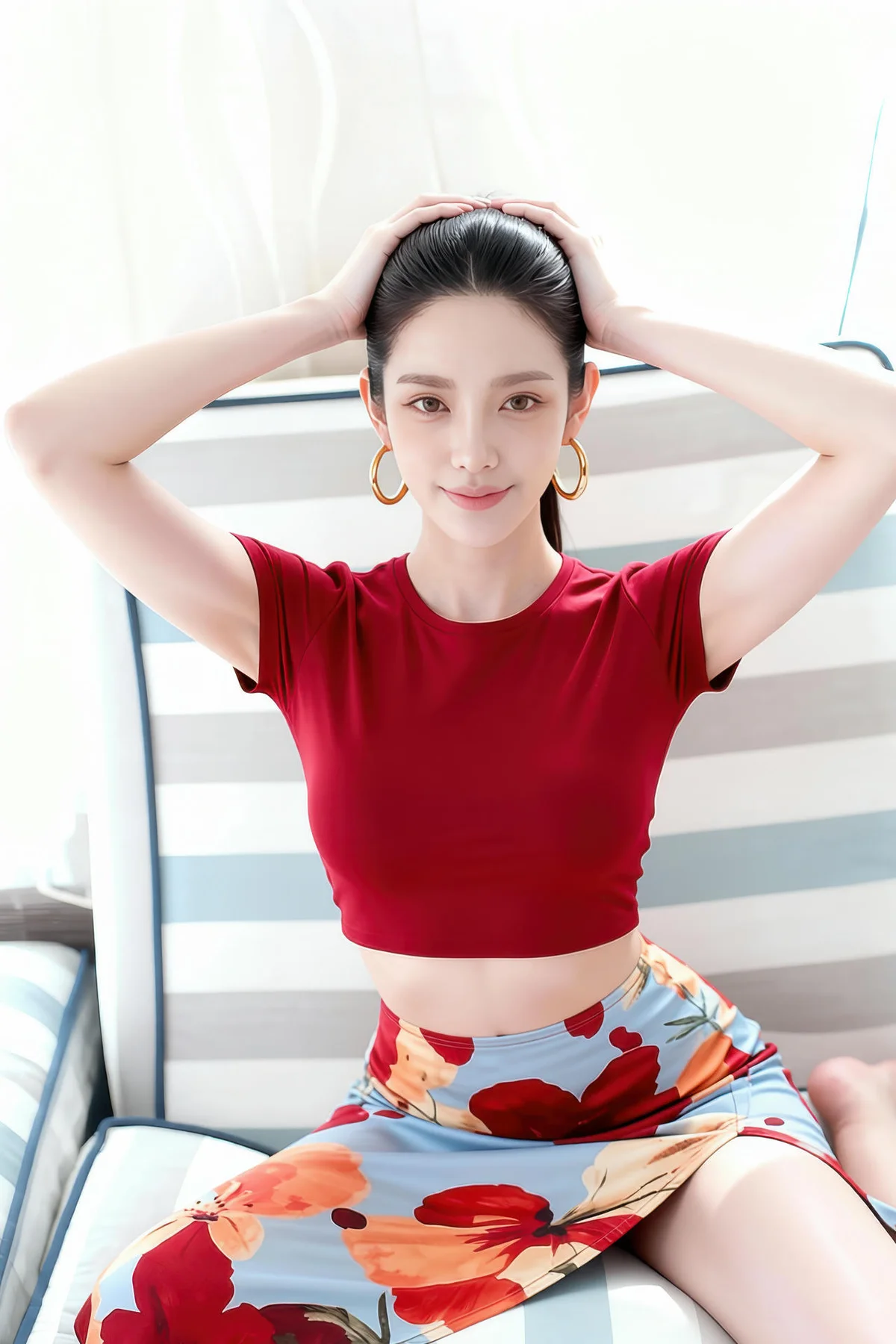 AIG  No.256 婉婉兔毛性感短裙 - 4