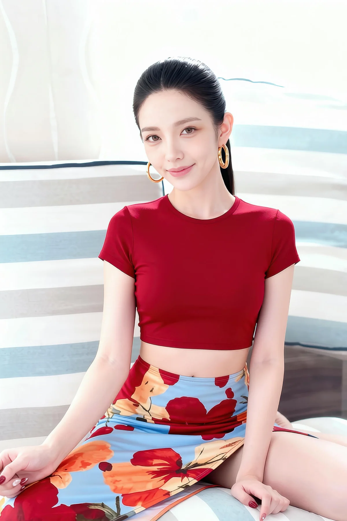 AIG  No.256 婉婉兔毛性感短裙 - 6