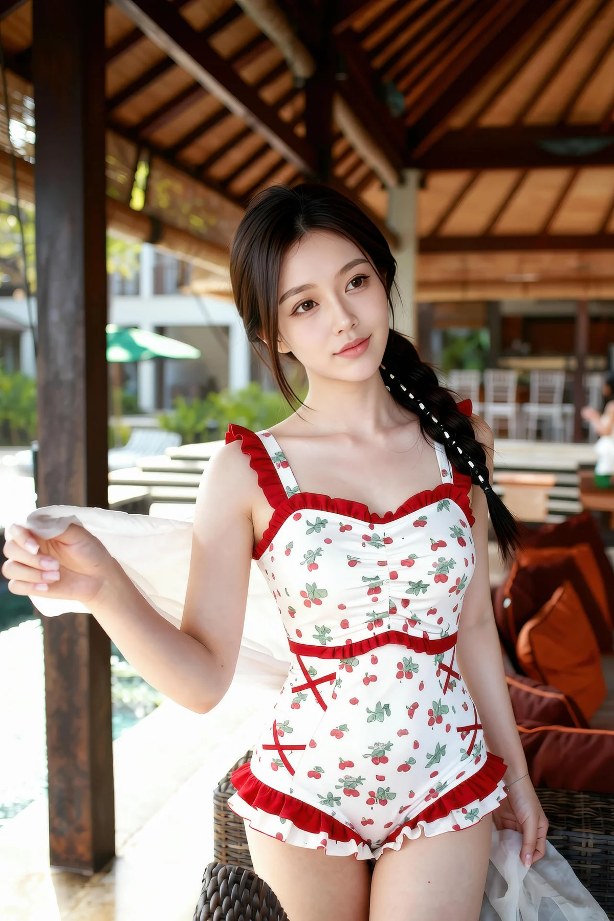 AIG  No.258 熙蕾学姐可爱碎花连体裤 - 10