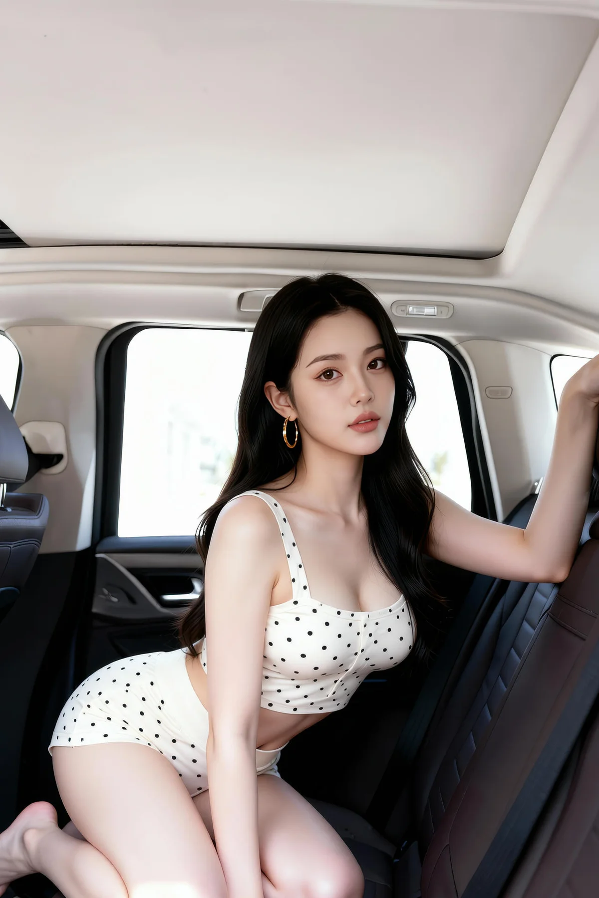 AIG  No.261 乐瑶圆点短裙套装 - 1