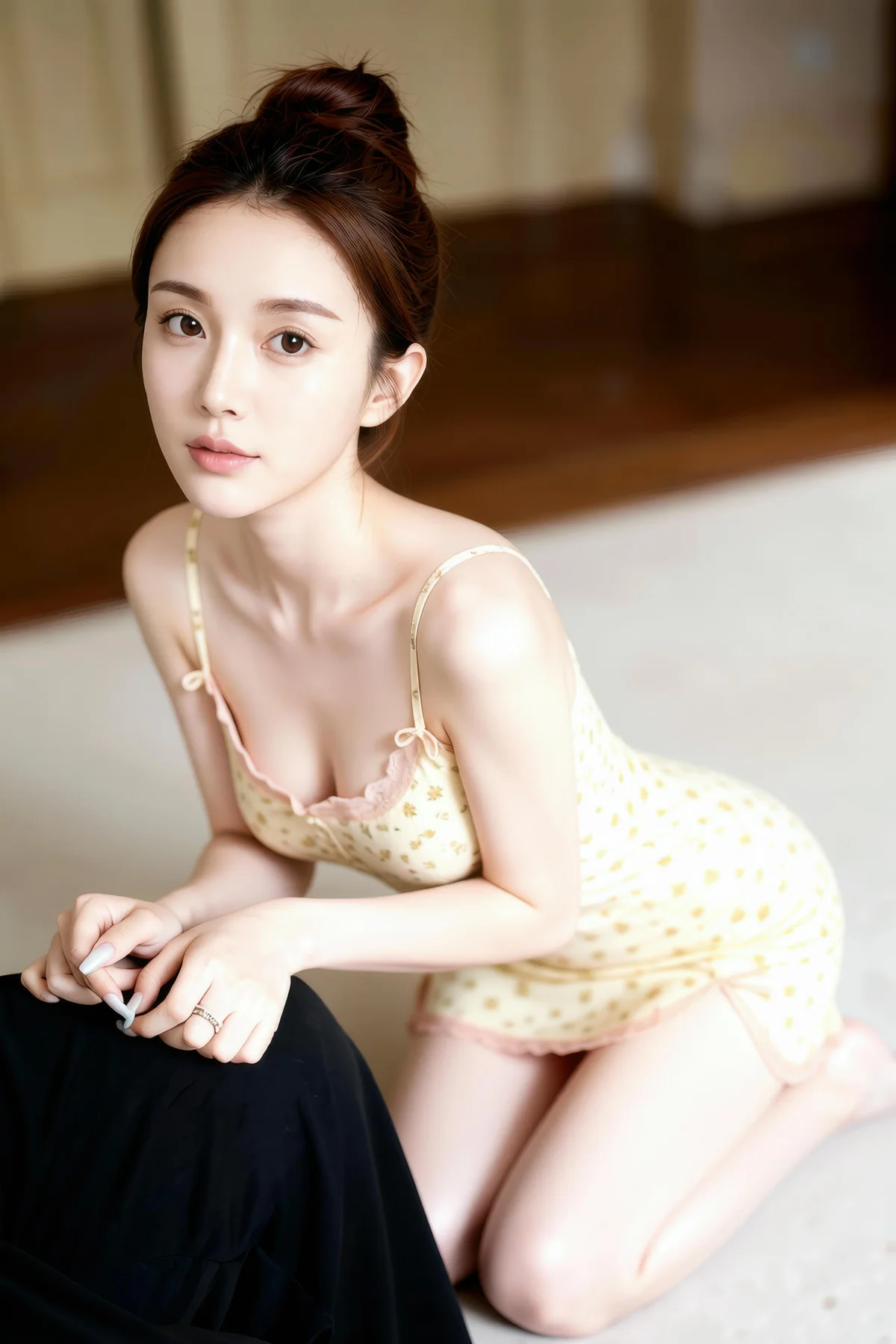 AIG  No.276 一柠黄色碎花裙 - 9