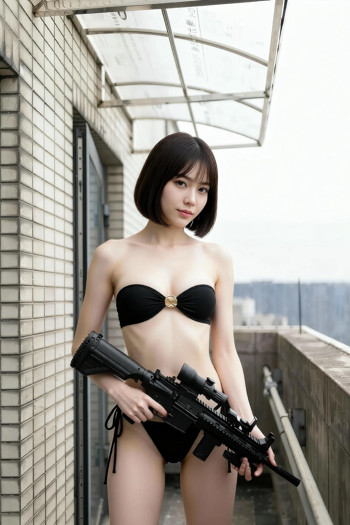 AIG  No.279 小乔性感黑色内衣 - 7