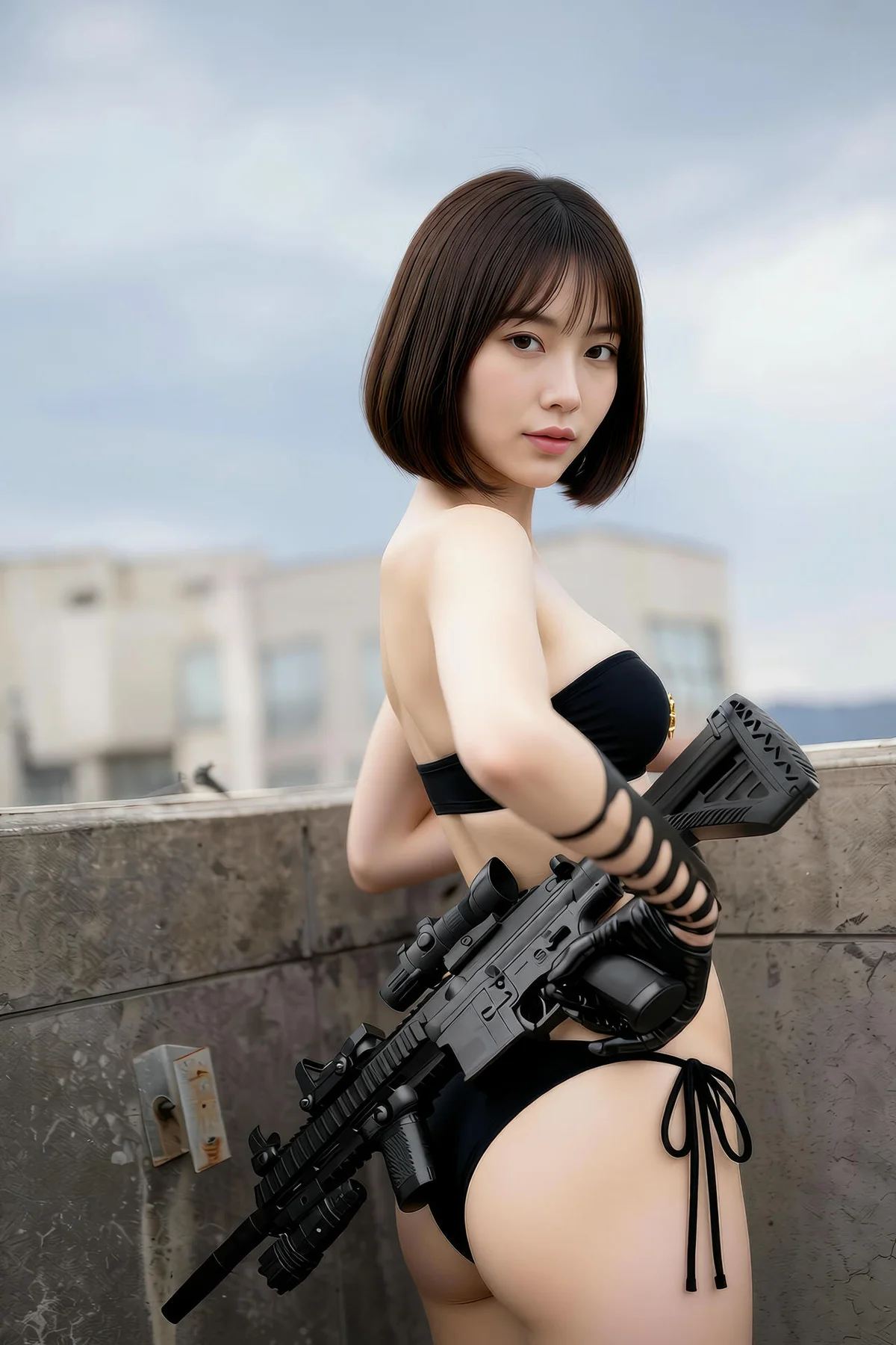 AIG  No.279 小乔性感黑色内衣 - 8