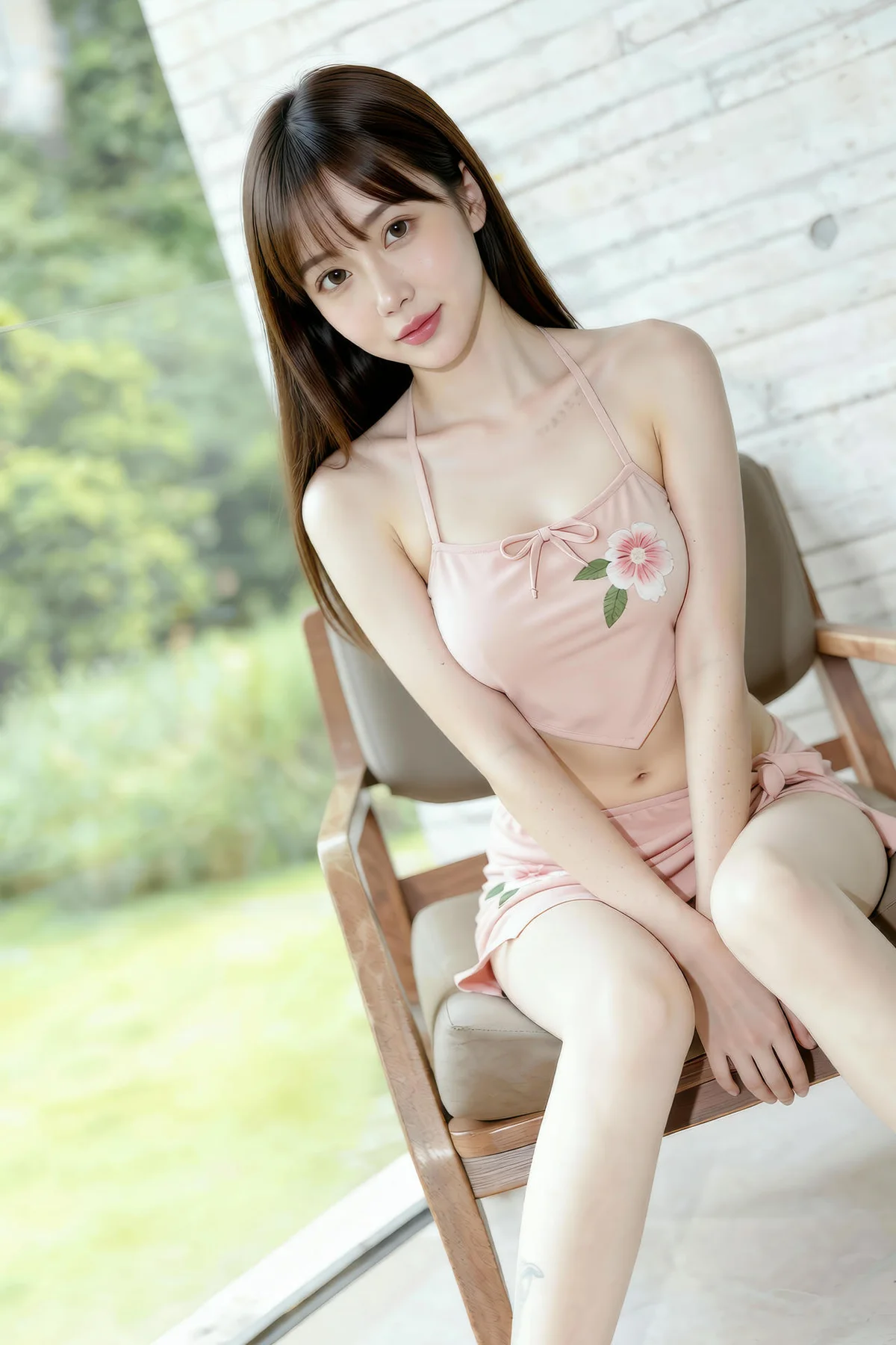 AIG  No.286 婉婉粉色肚兜套装 - 3