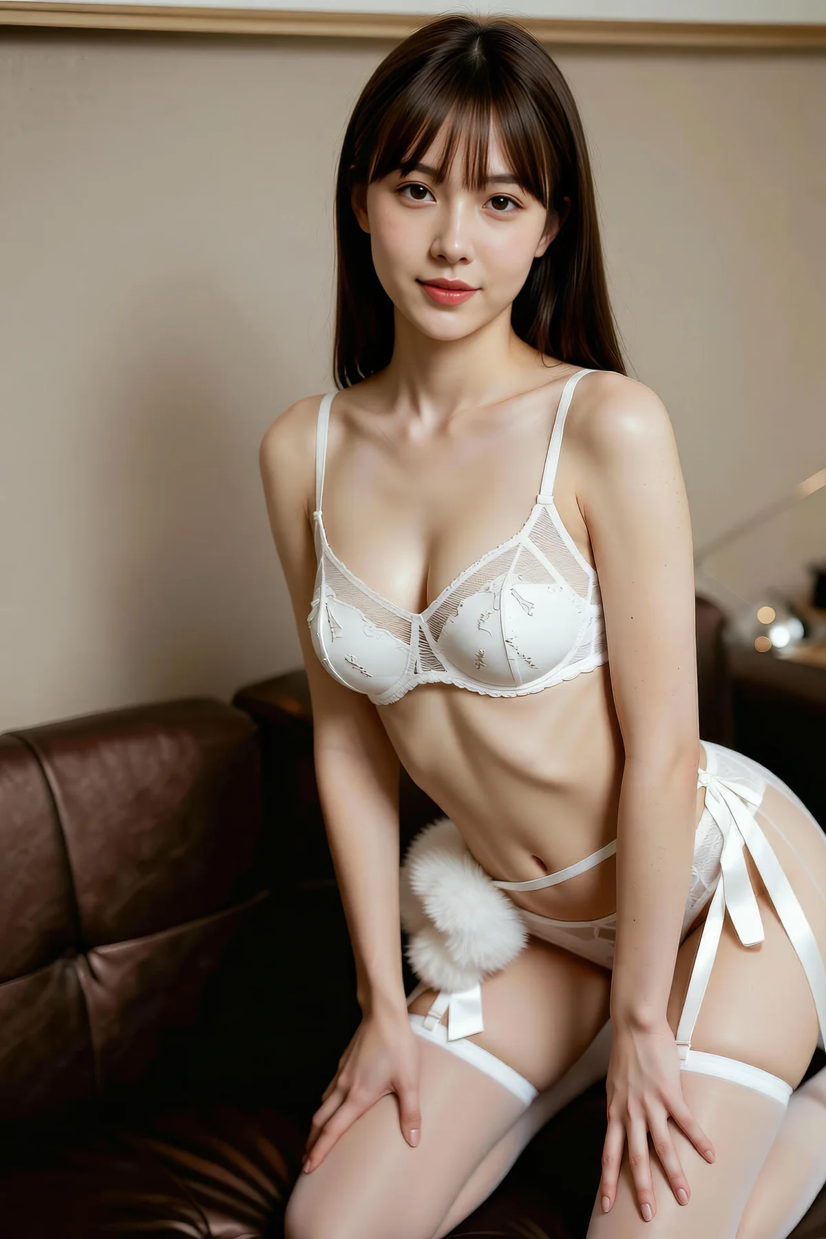 AIG  No.294 婉婉白色蕾丝内衣 - 10