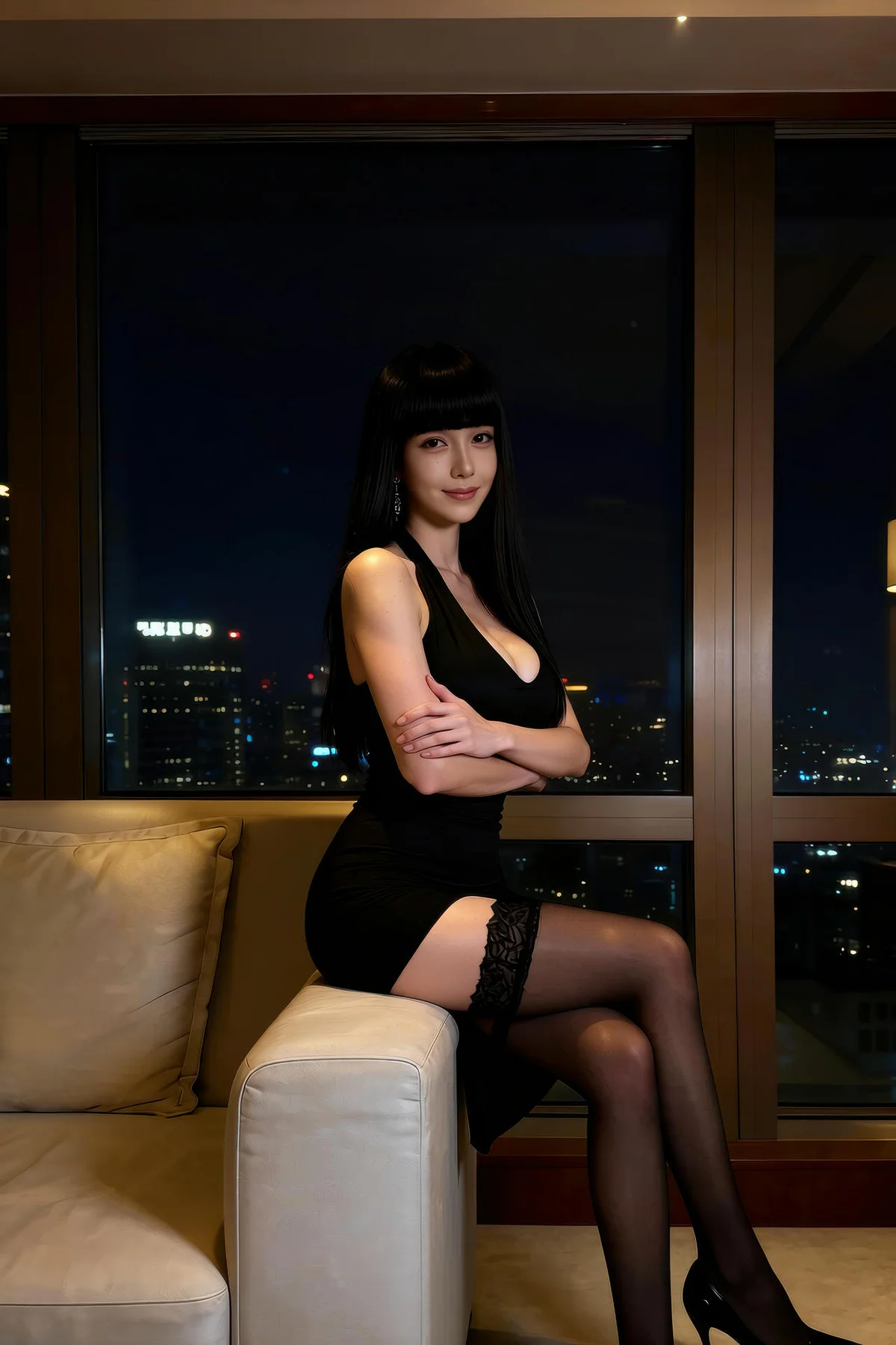 AIG  No.295 九歌lina黑丝吊袜美裙 - 7