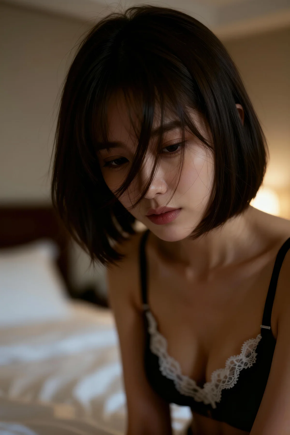 AIG  No.302 小乔黑色内衣蕾丝内裤 - 9