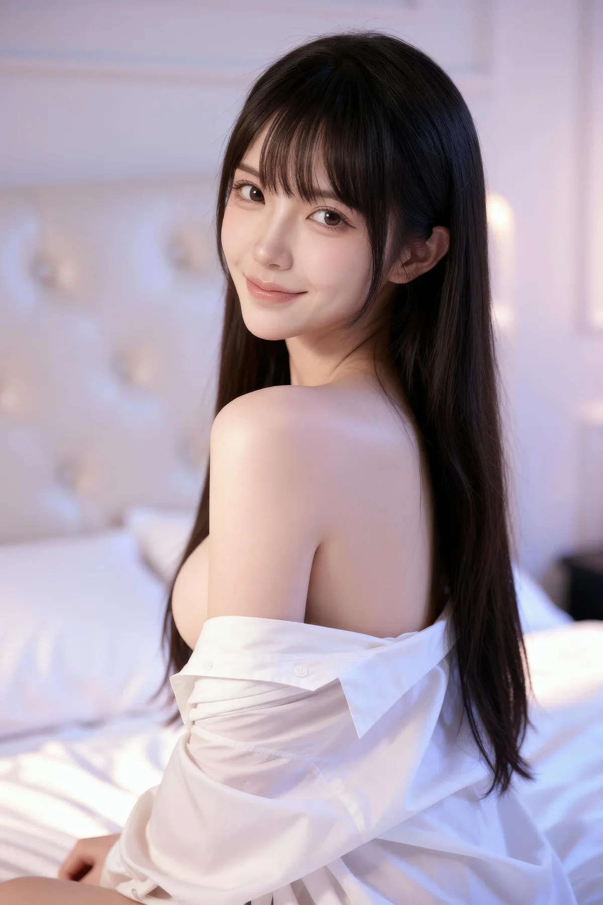 AIG  No.305 芭喜mila爆乳白衬衫玉背 - 3