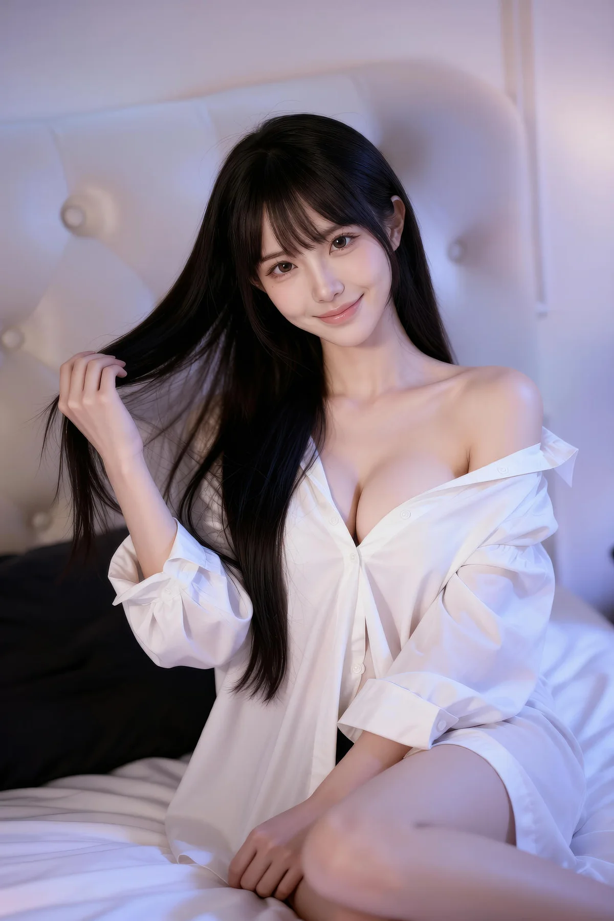 AIG  No.305 芭喜mila爆乳白衬衫玉背 - 1