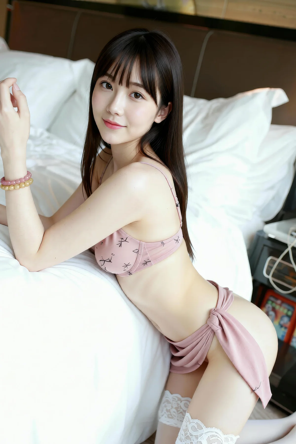 AIG  No.306 婉婉粉色内衣酥胸美乳 - 2