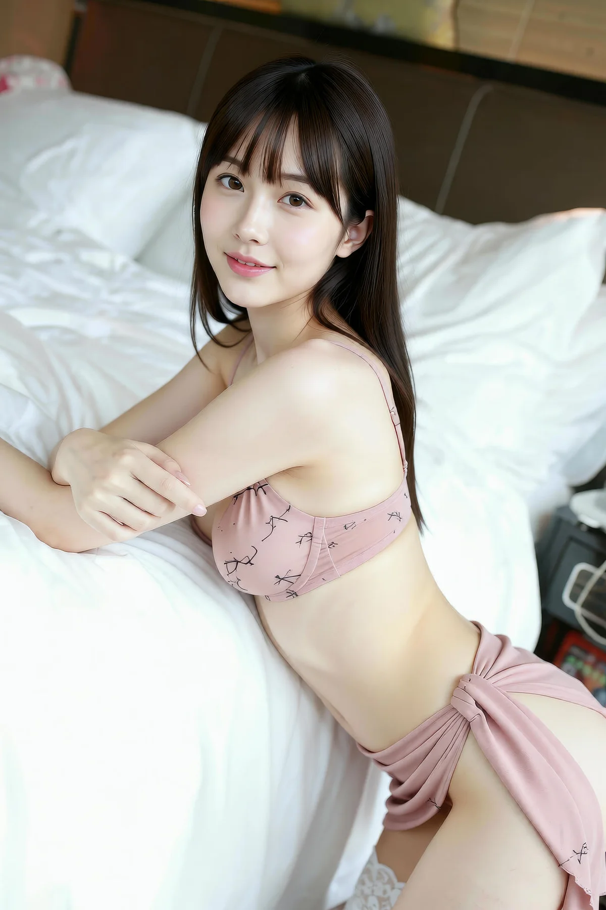 AIG  No.306 婉婉粉色内衣酥胸美乳 - 6