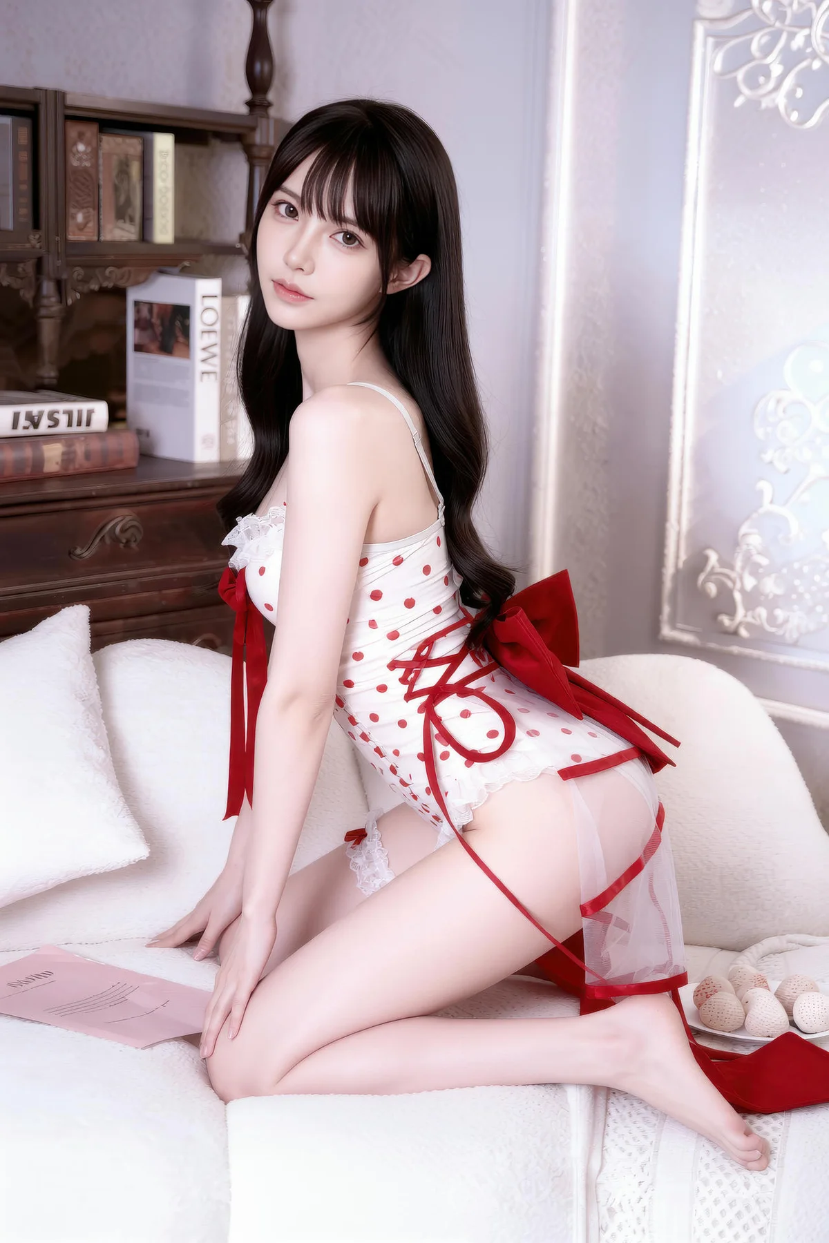 AIG  No.328 芭喜mila爆乳圆点裙 - 1