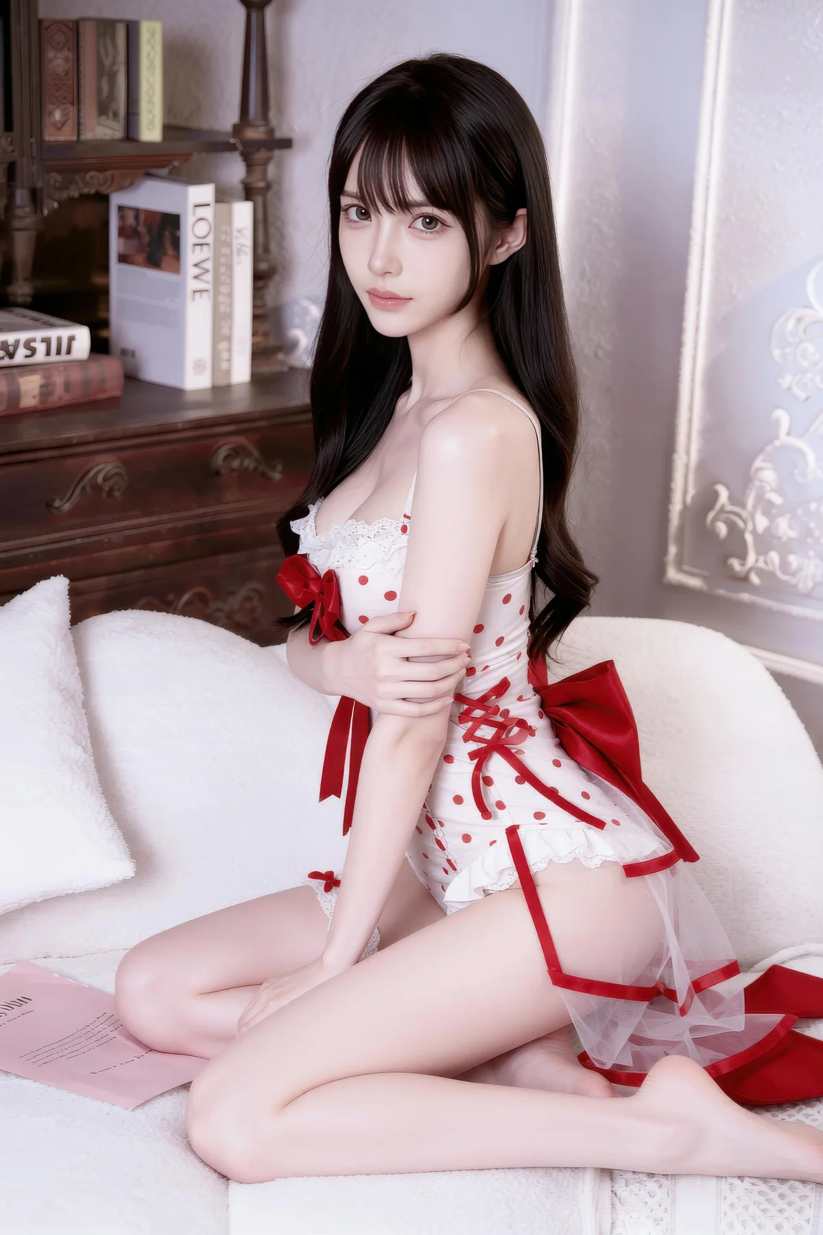 AIG  No.328 芭喜mila爆乳圆点裙 - 6