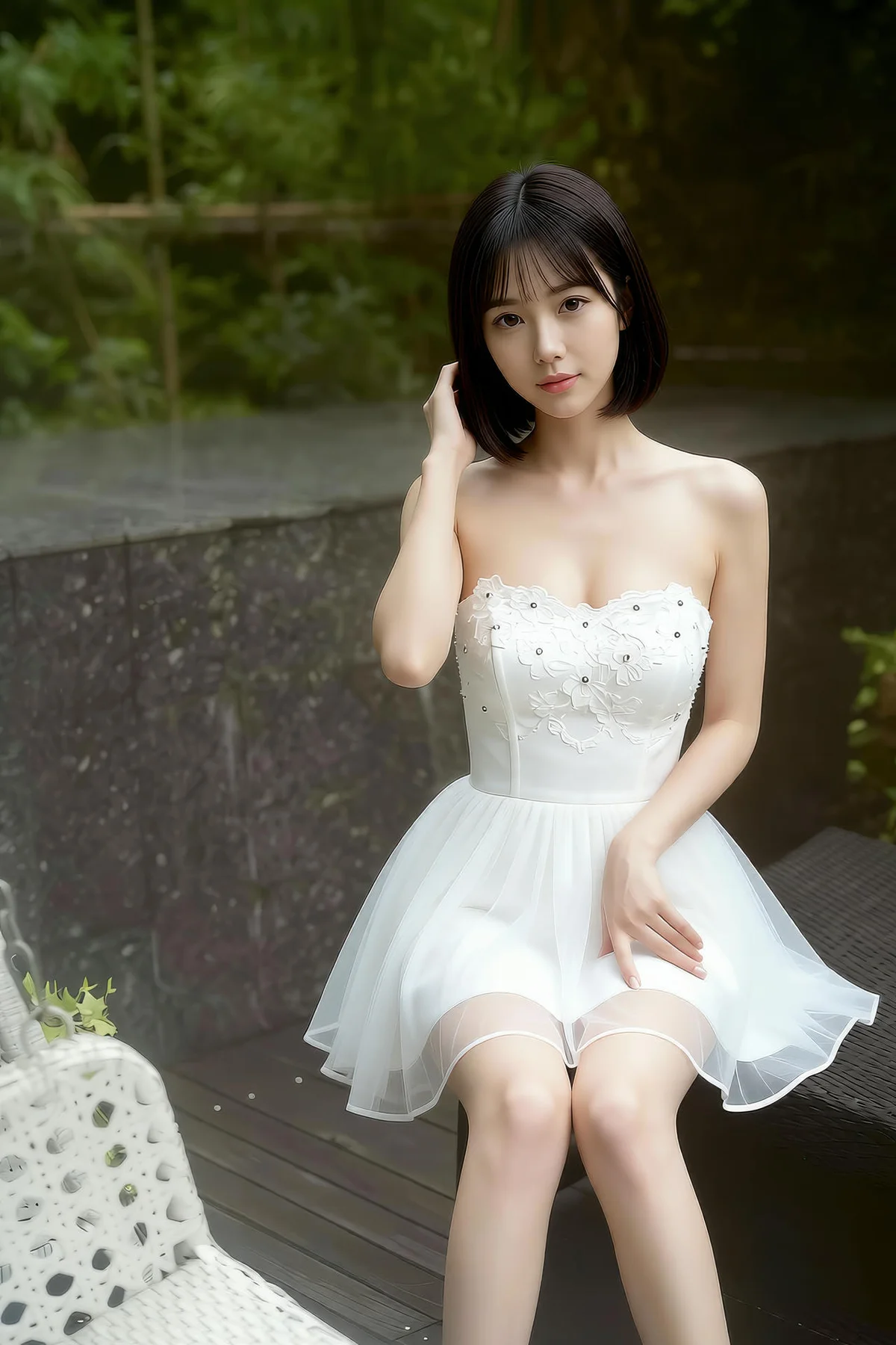 AIG  No.336 小乔丝绸睡衣酥胸 - 3