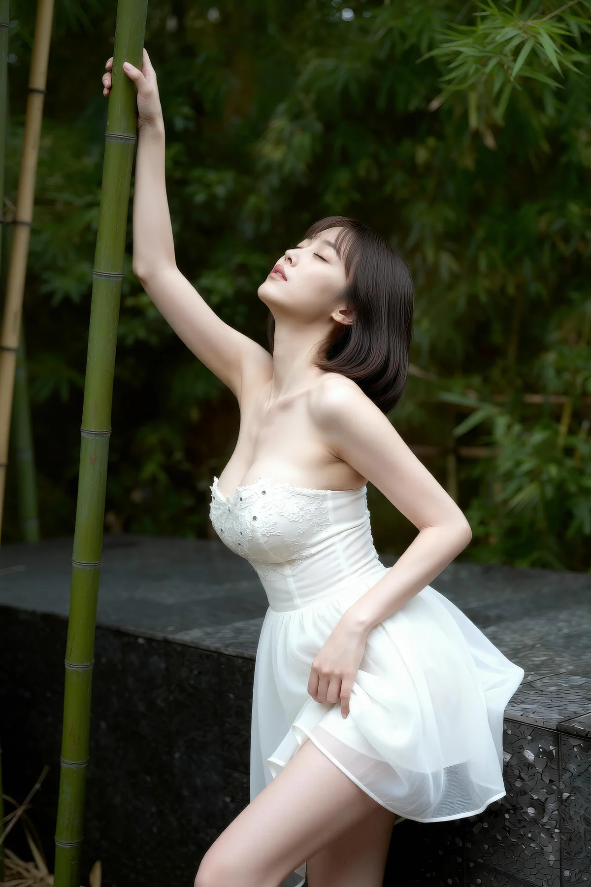 AIG  No.336 小乔丝绸睡衣酥胸 - 6