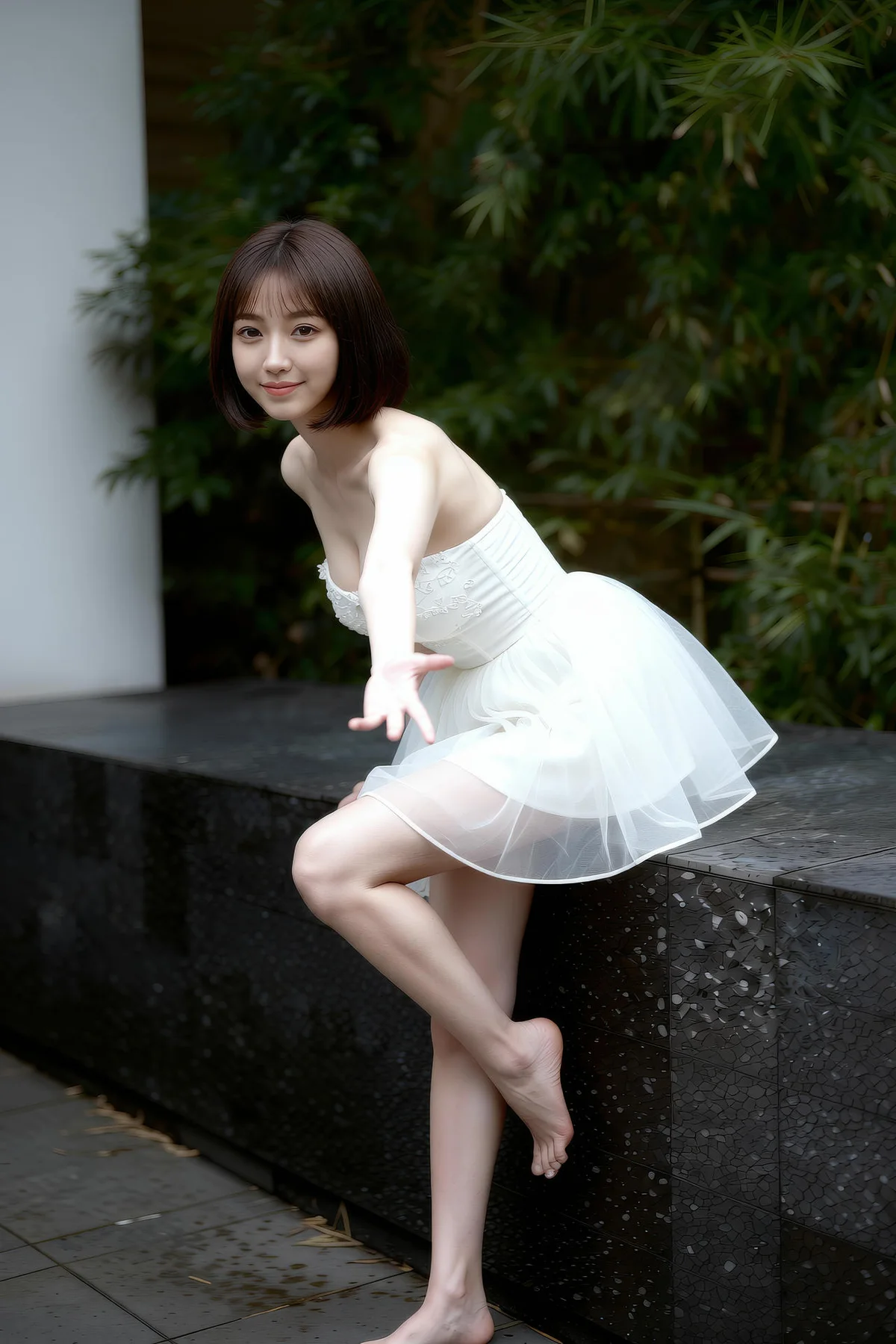 AIG  No.336 小乔丝绸睡衣酥胸 - 2