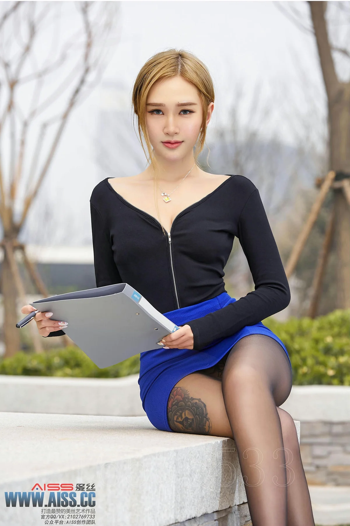 AISS 爱丝 No.095 Modo 性感街头小秘书上！ - 3