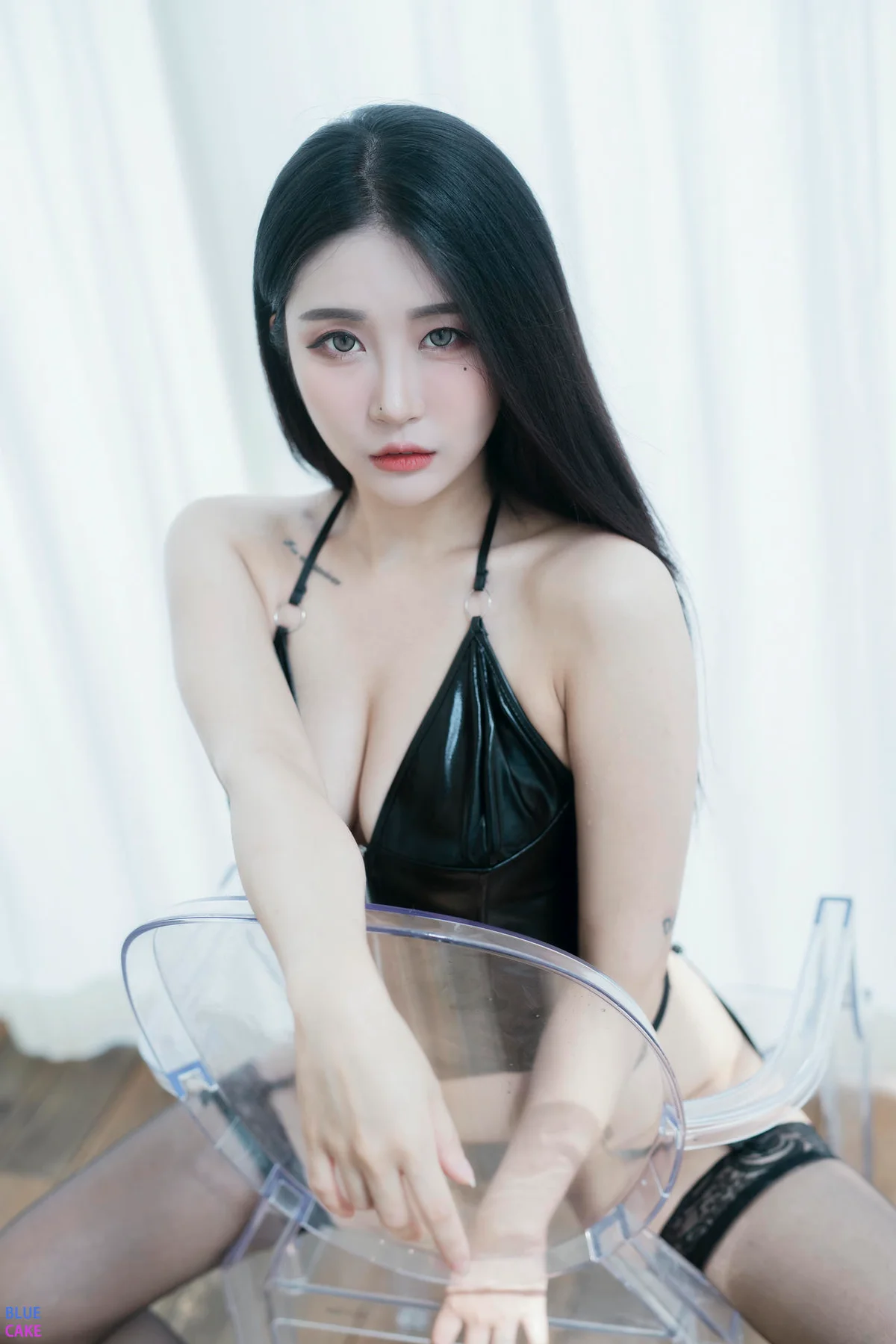 BLUECAKE  No.002 Bomi皮革内衣丝袜 - 7