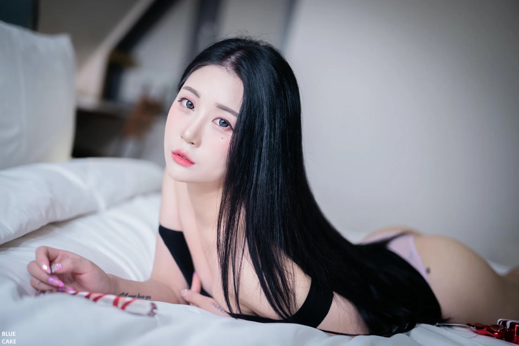 BLUECAKE No.010 Bomi & Lover爆乳黑丝香肩美腿 - 9