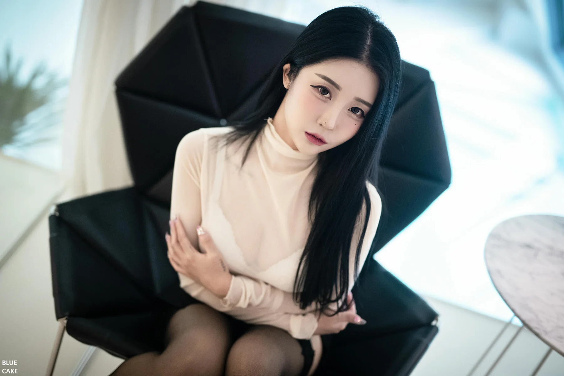 BLUECAKE No.010 Bomi & Lover爆乳黑丝香肩美腿 - 7