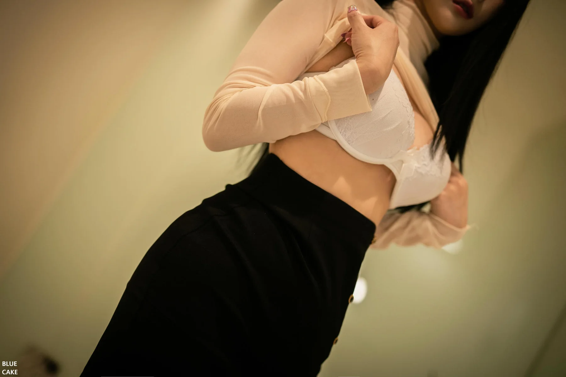 BLUECAKE No.010 Bomi & Lover爆乳黑丝香肩美腿 - 8