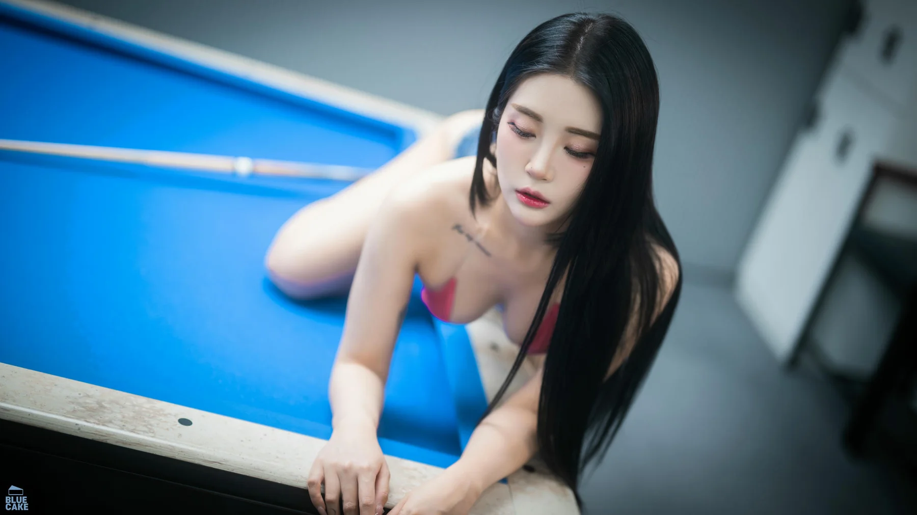 BLUECAKE No.021 Secret Billiard桌球爆乳连体衣 - 8