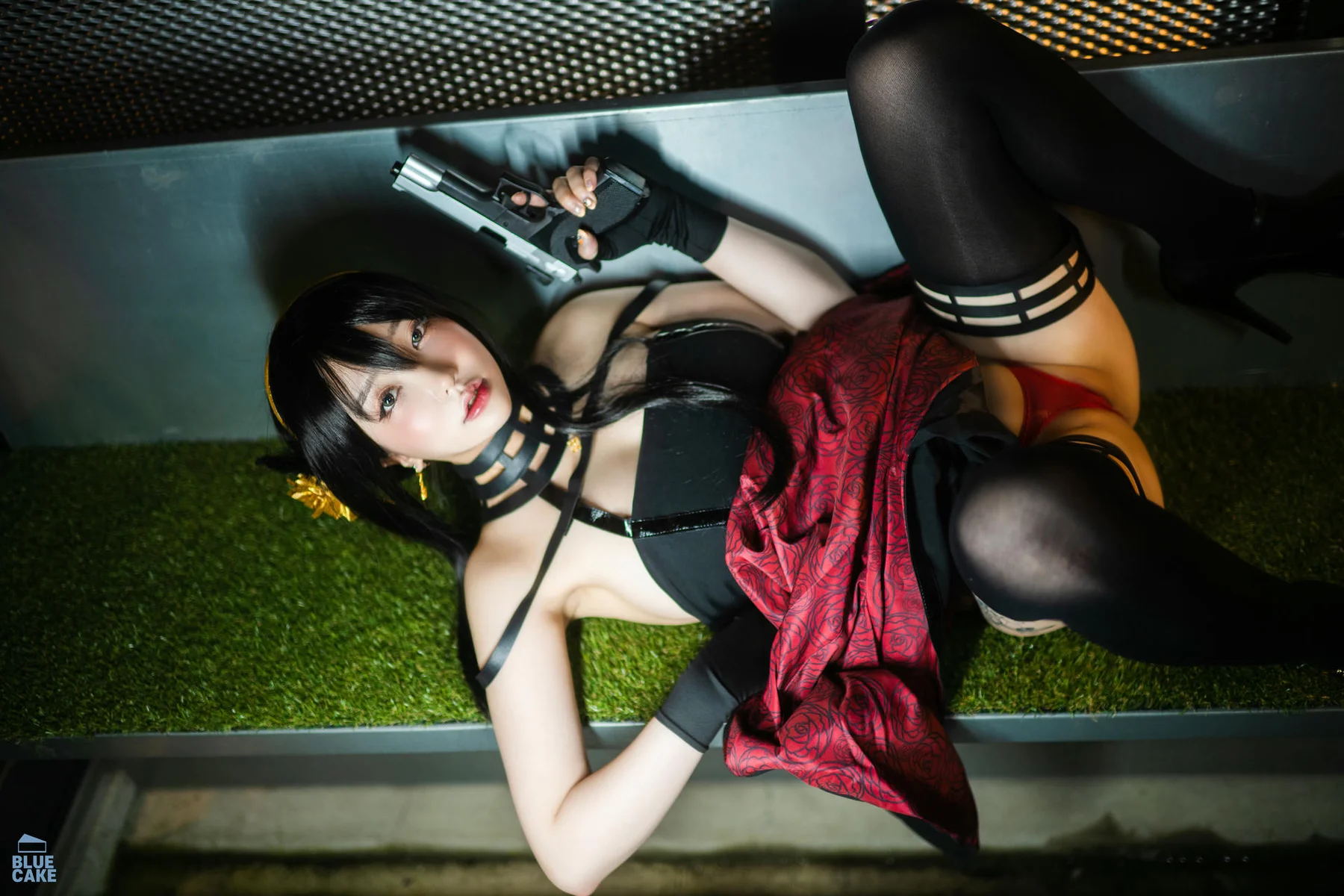 BLUECAKE No.041 YeEun黑玫瑰少女黑丝 - 10