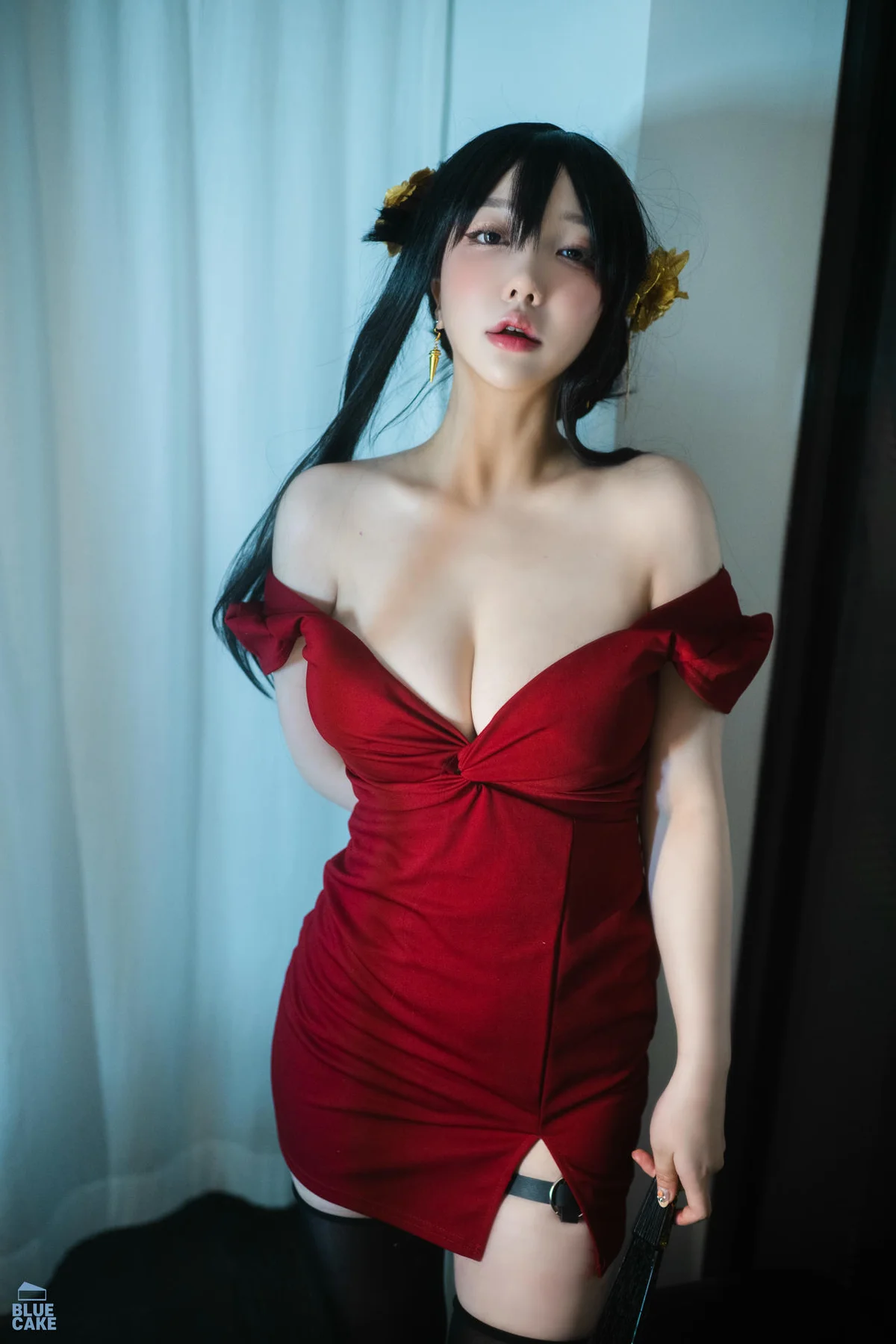 BLUECAKE No.041 YeEun黑玫瑰少女黑丝 - 8