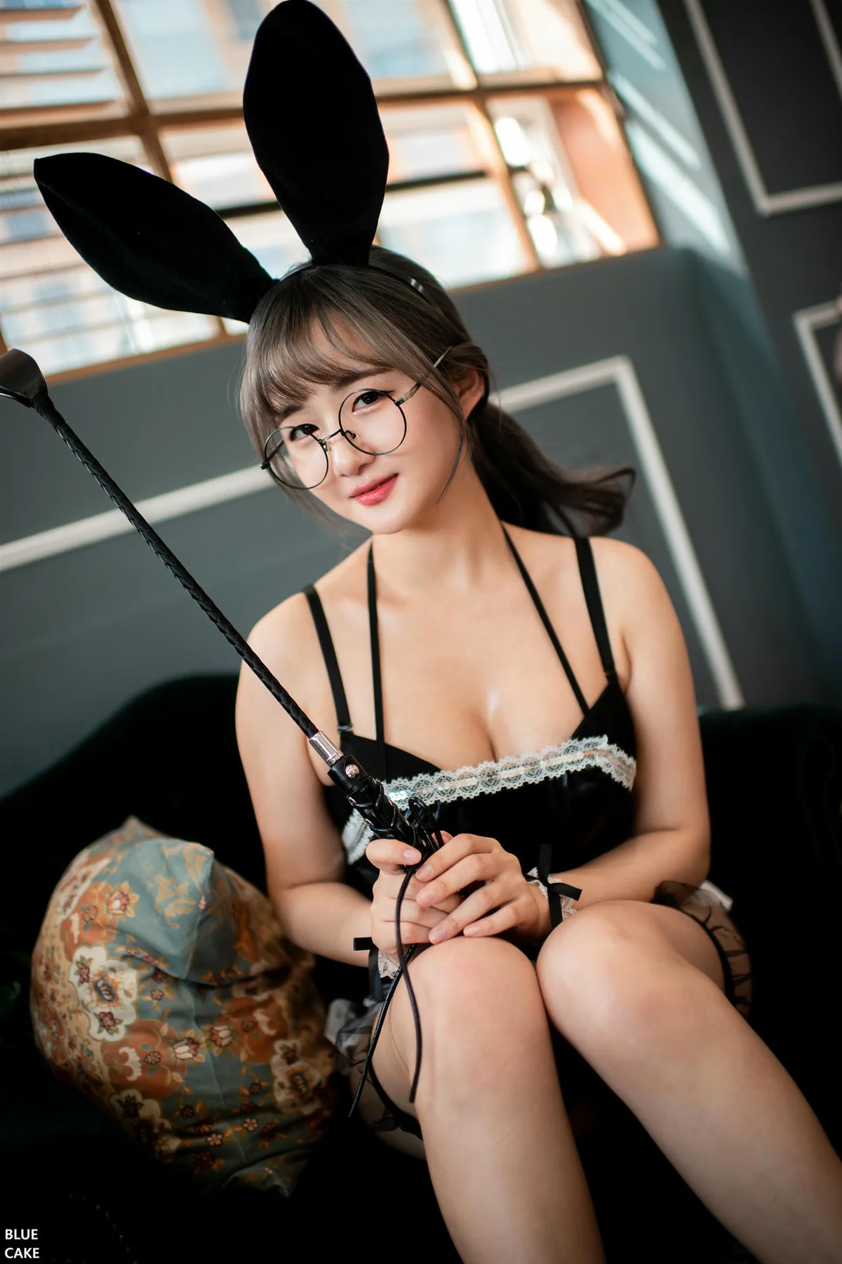 BLUECAKE No.042 Han Jina兔女郎黑丝美女 - 1