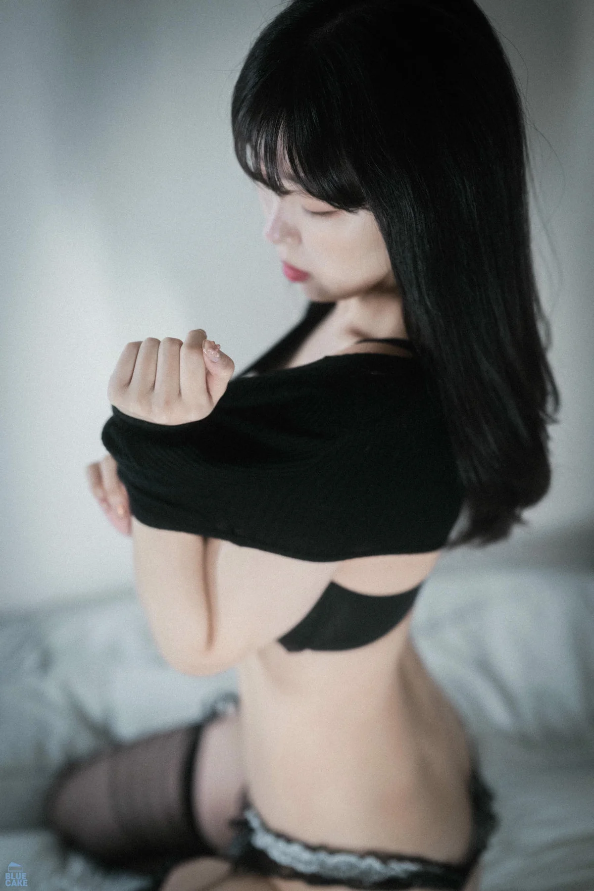BLUECAKE No.065 Shaany黑丝吊袜翘臀诱惑 - 3