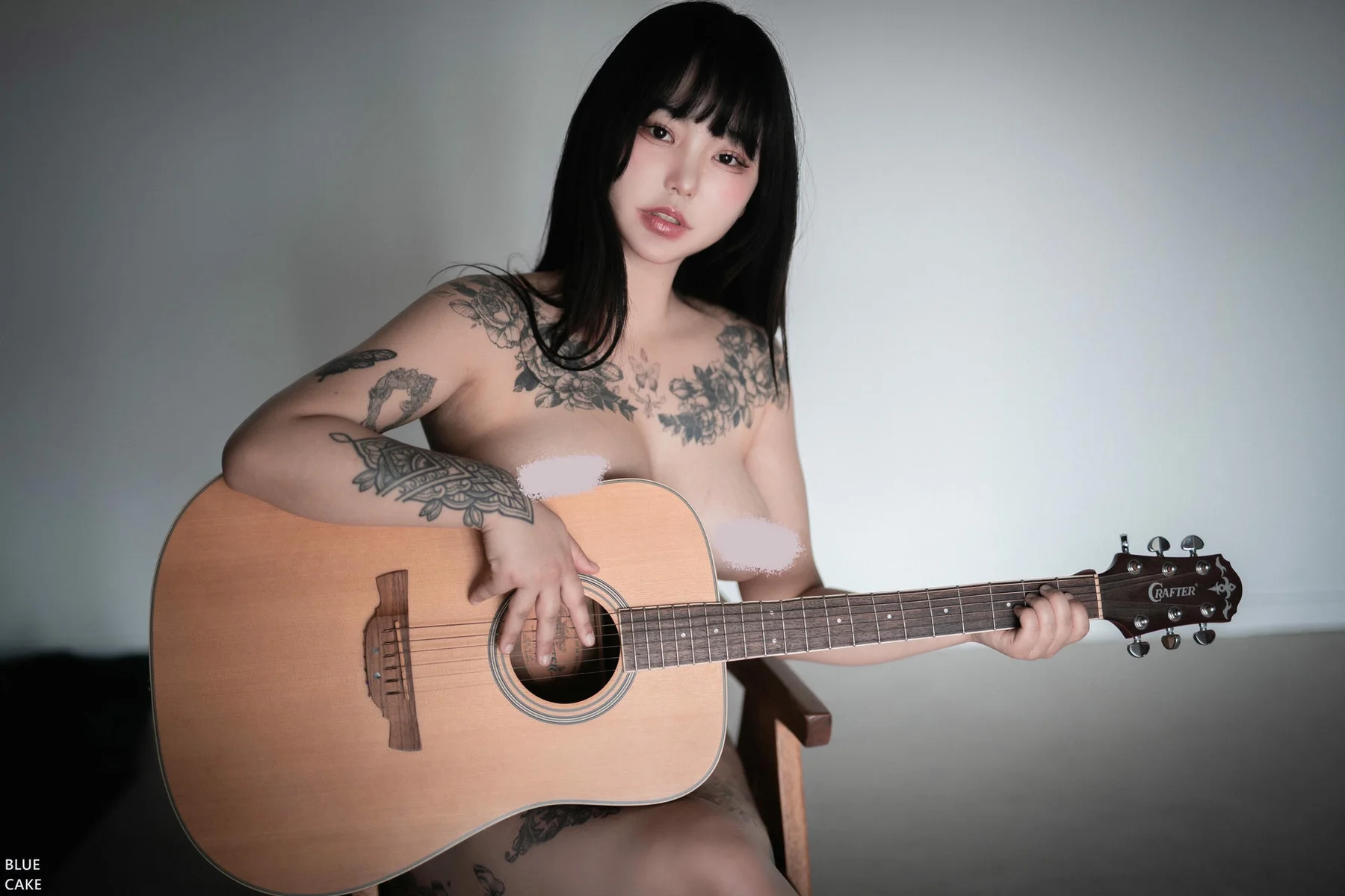 BLUECAKE No.068 Boyeon肥美纹身吉他个性美女 - 4