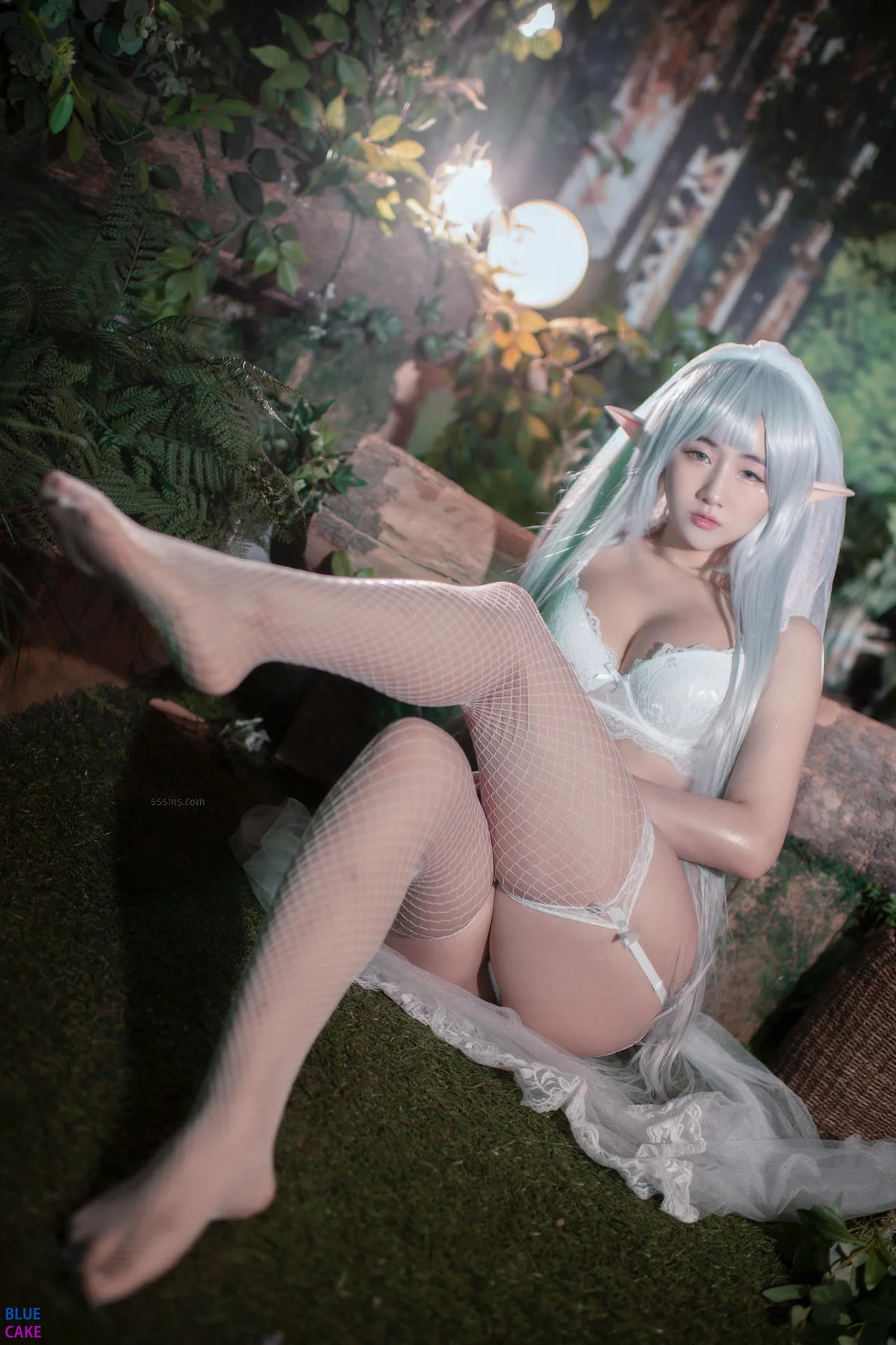 BLUECAKE No.074 Jina红色内衣写真 - 4