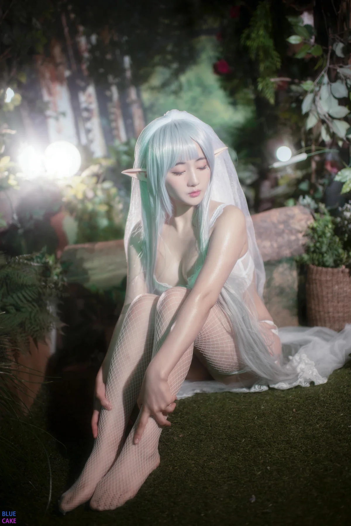 BLUECAKE No.074 Jina红色内衣写真 - 5