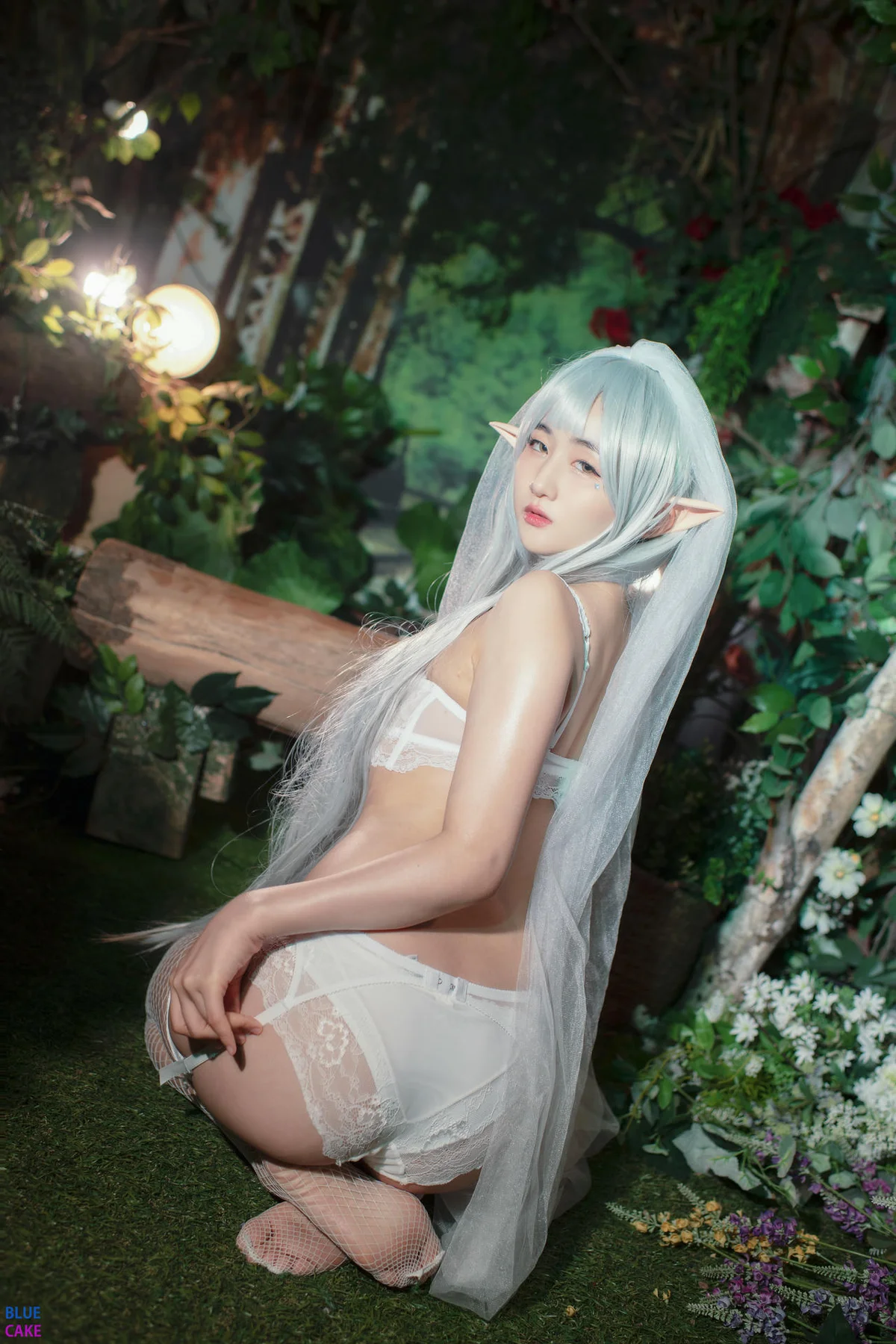 BLUECAKE No.074 Jina红色内衣写真 - 4