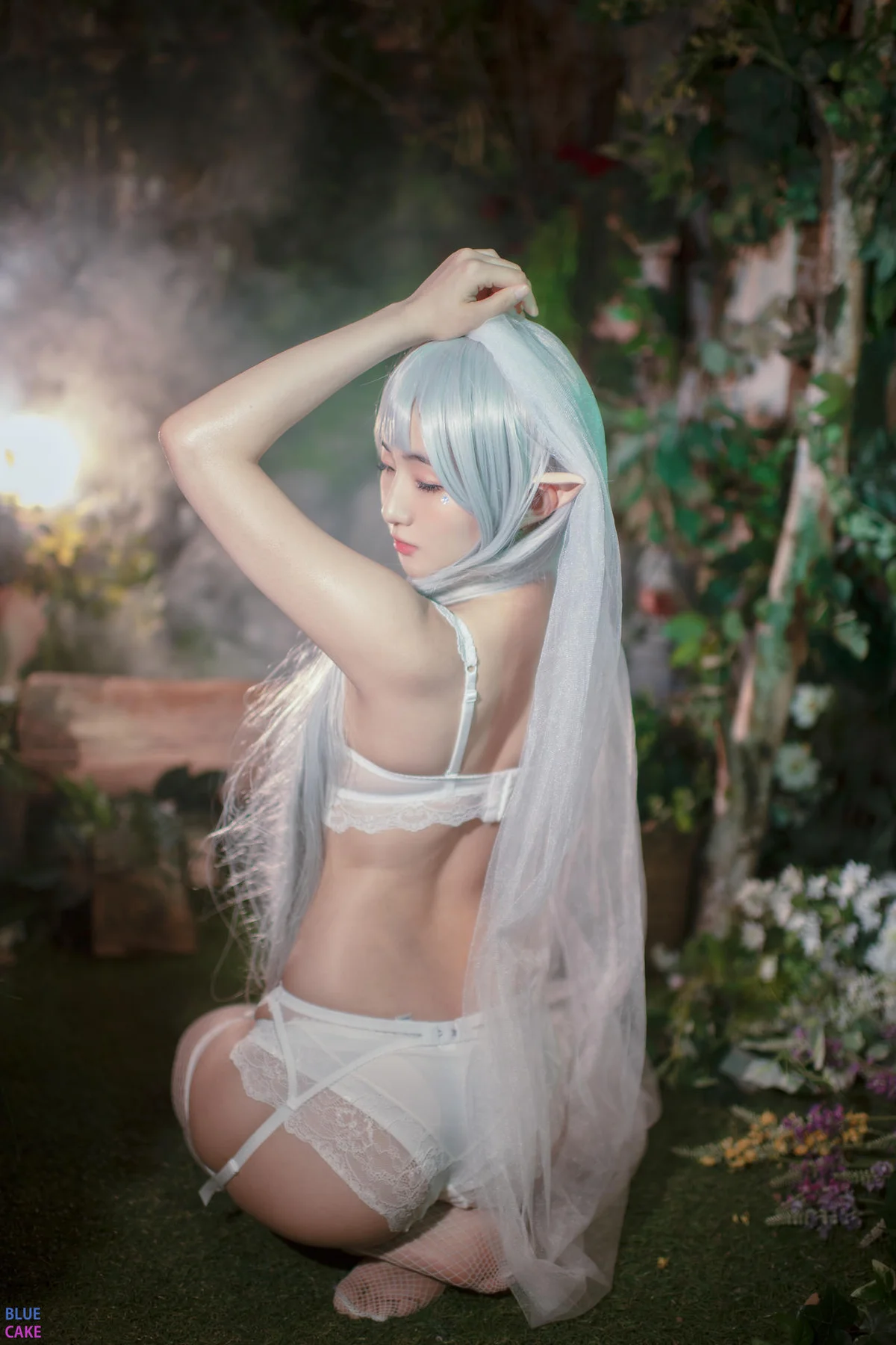 BLUECAKE No.074 Jina红色内衣写真 - 5