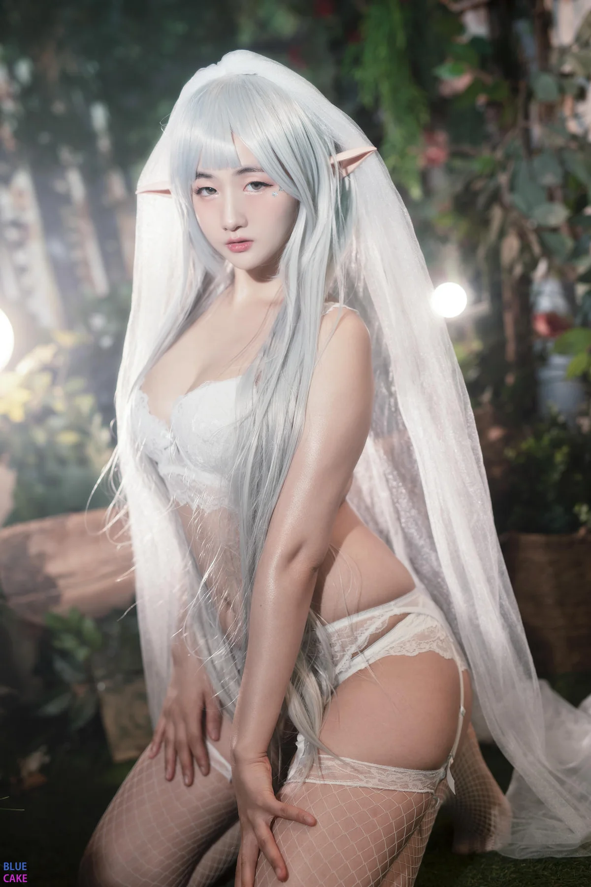 BLUECAKE No.074 Jina红色内衣写真 - 3