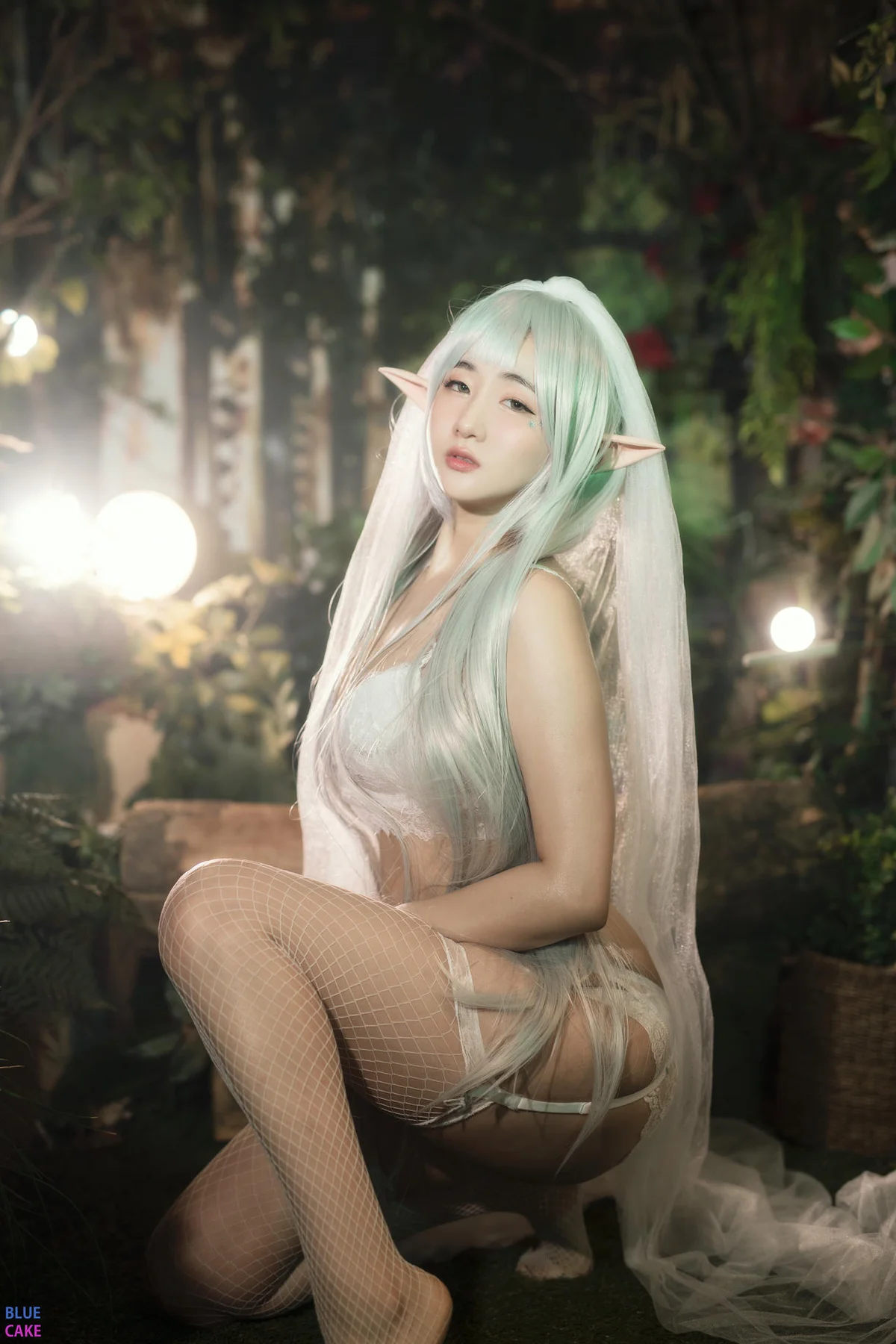BLUECAKE No.074 Jina红色内衣写真 - 4