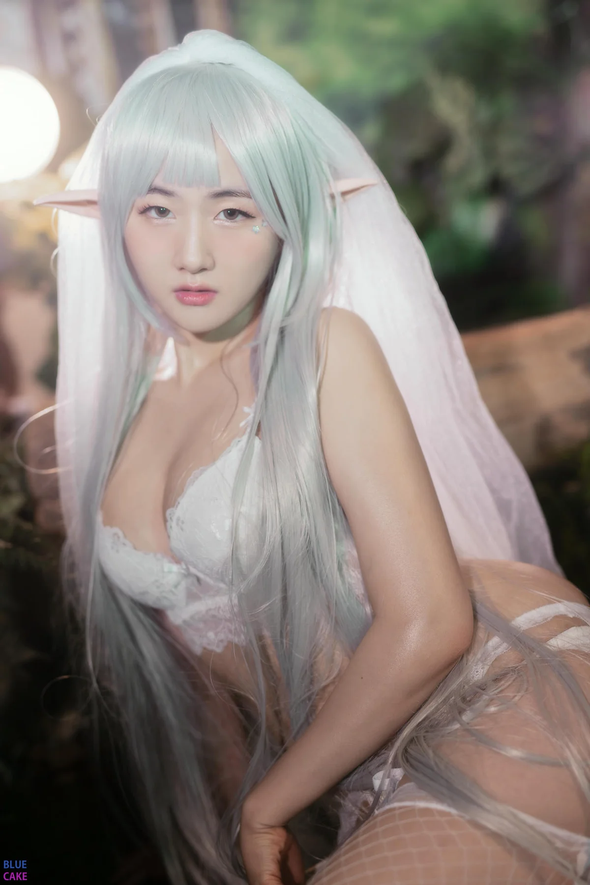 BLUECAKE No.074 Jina红色内衣写真 - 5