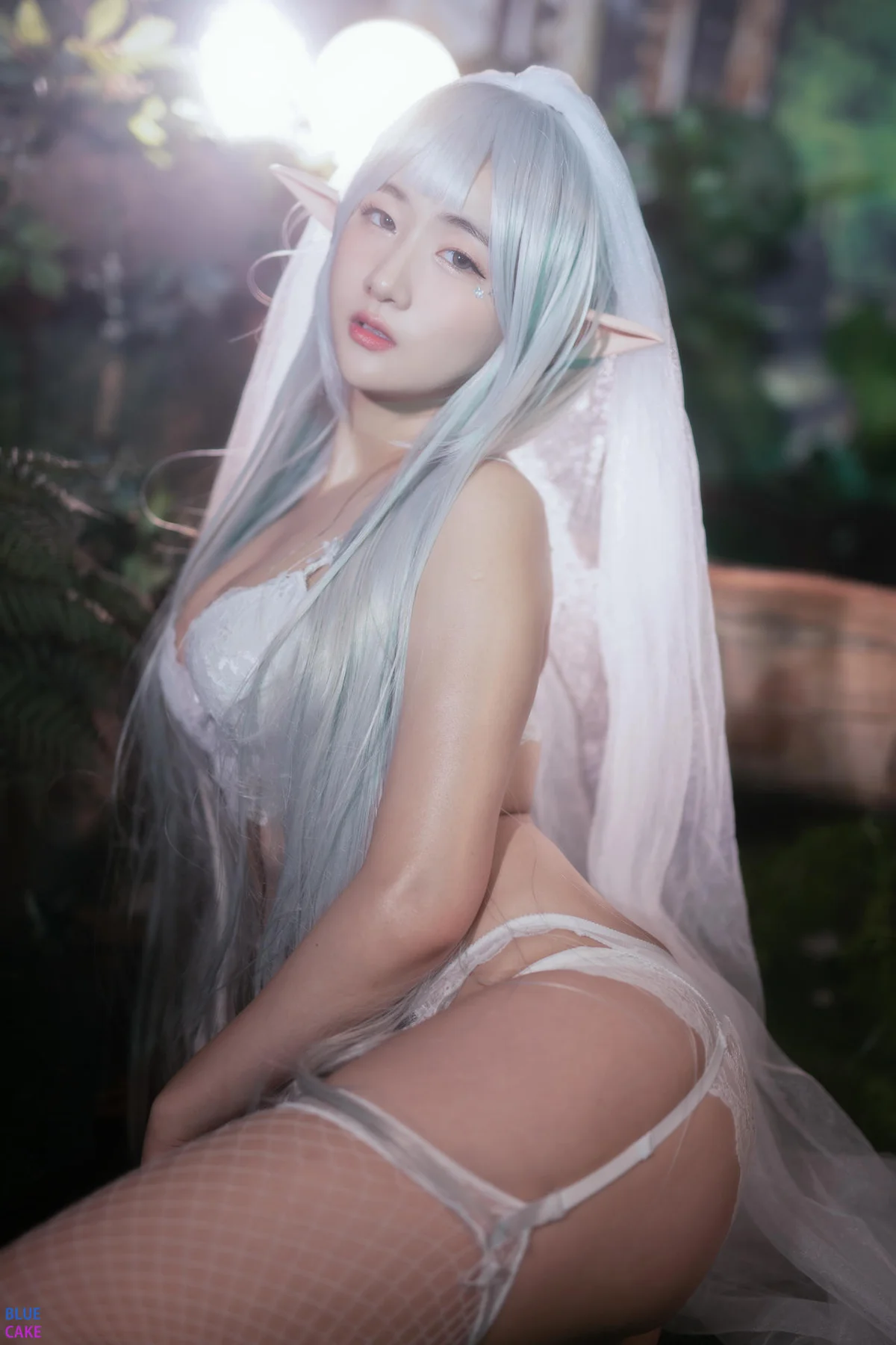 BLUECAKE No.074 Jina红色内衣写真 - 6
