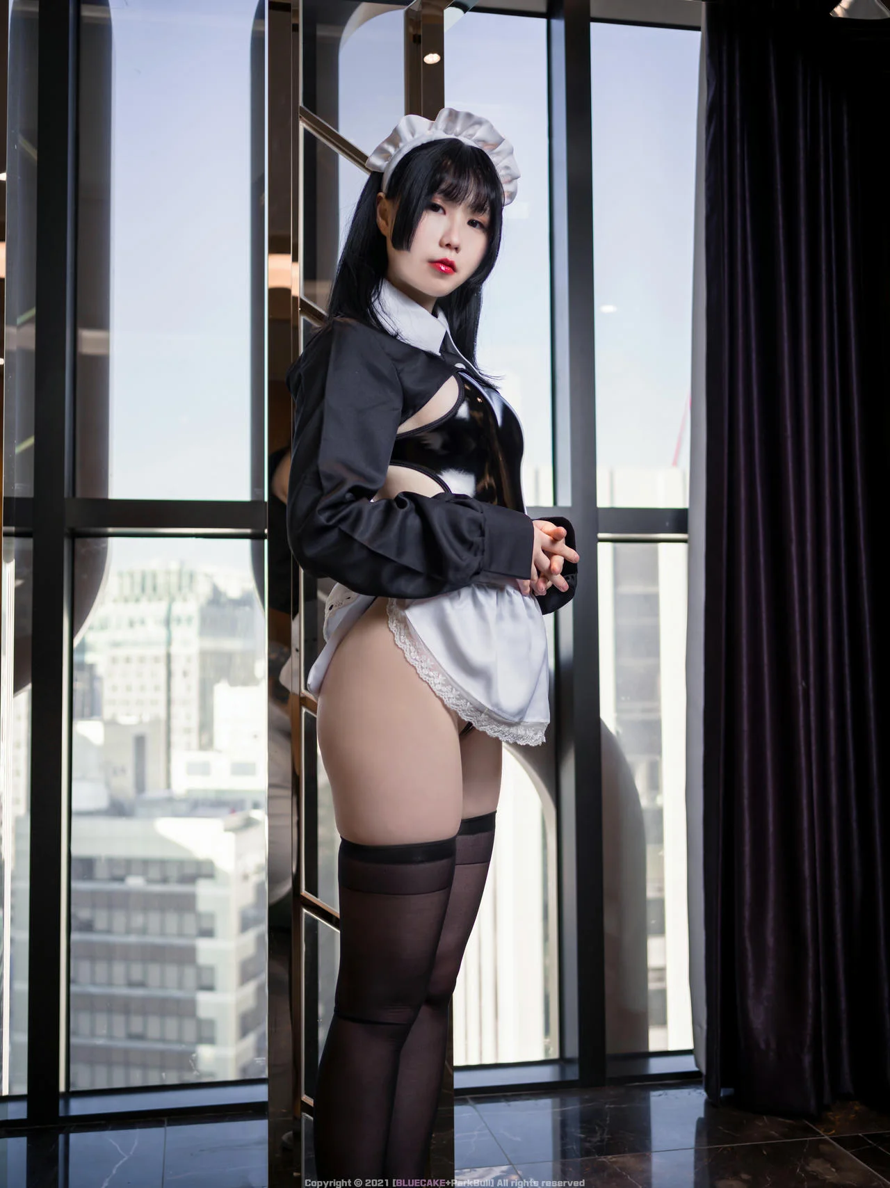 BLUECAKE No.079 Jamong翘臀女仆制服 - 1