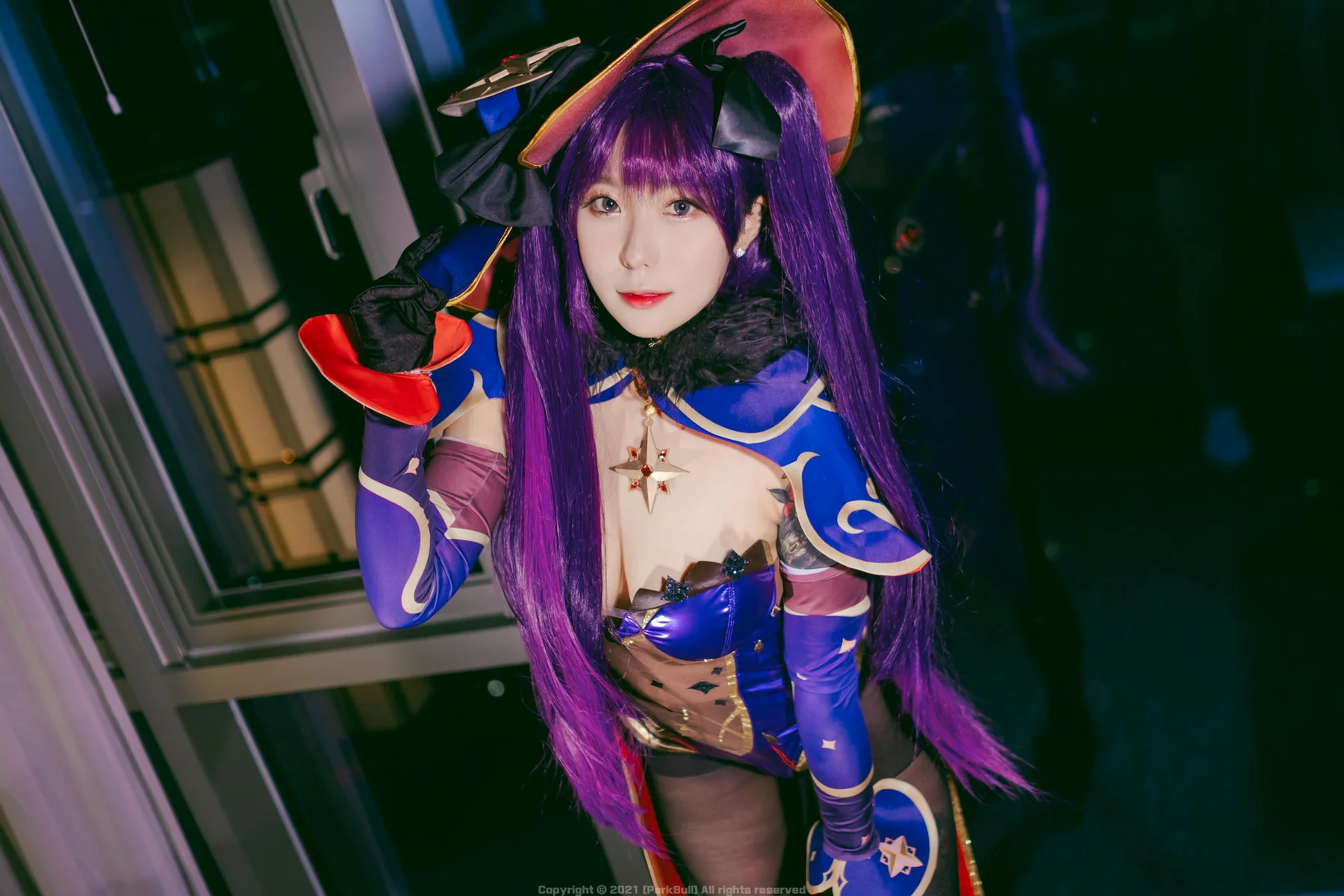 BLUECAKE No.085 Sohee乳贴黑丝妹子 - 2