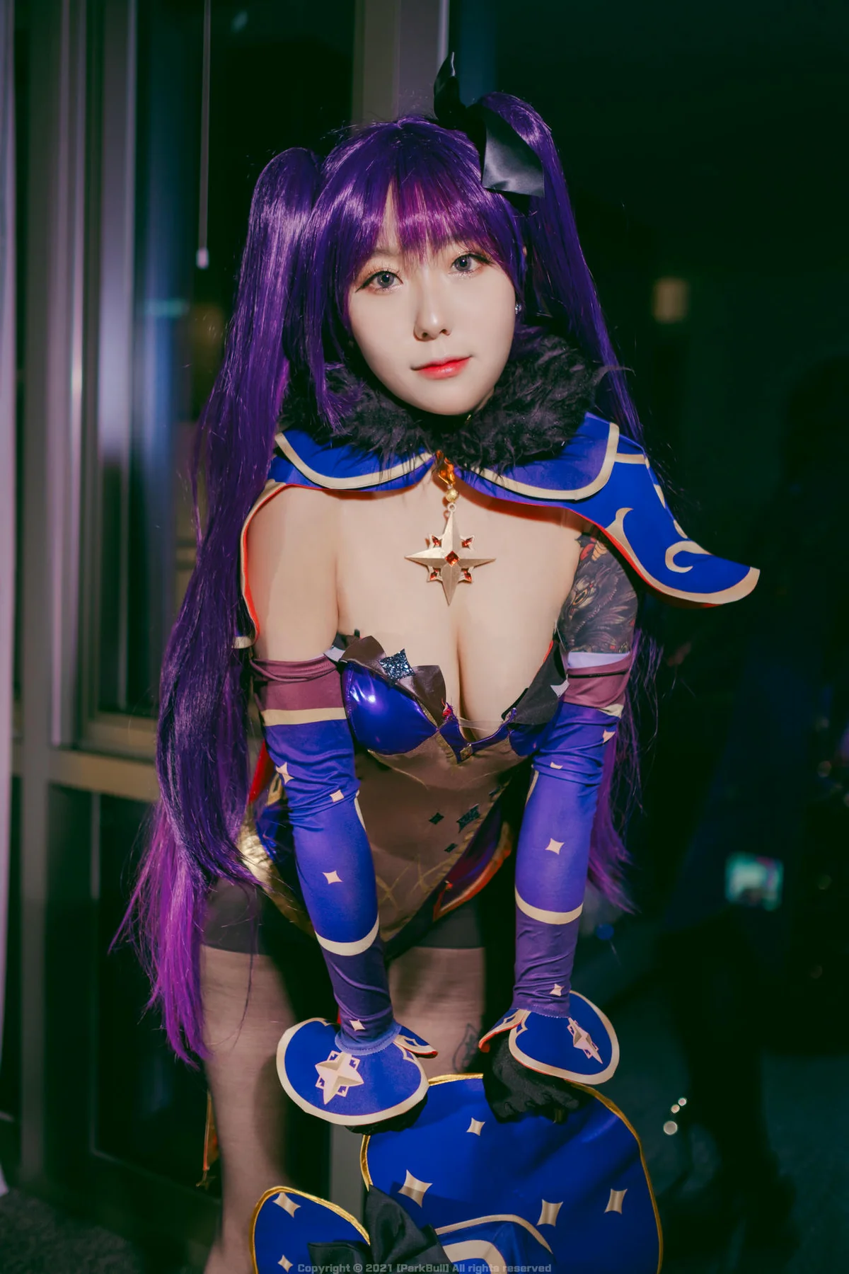 BLUECAKE No.085 Sohee乳贴黑丝妹子 - 3