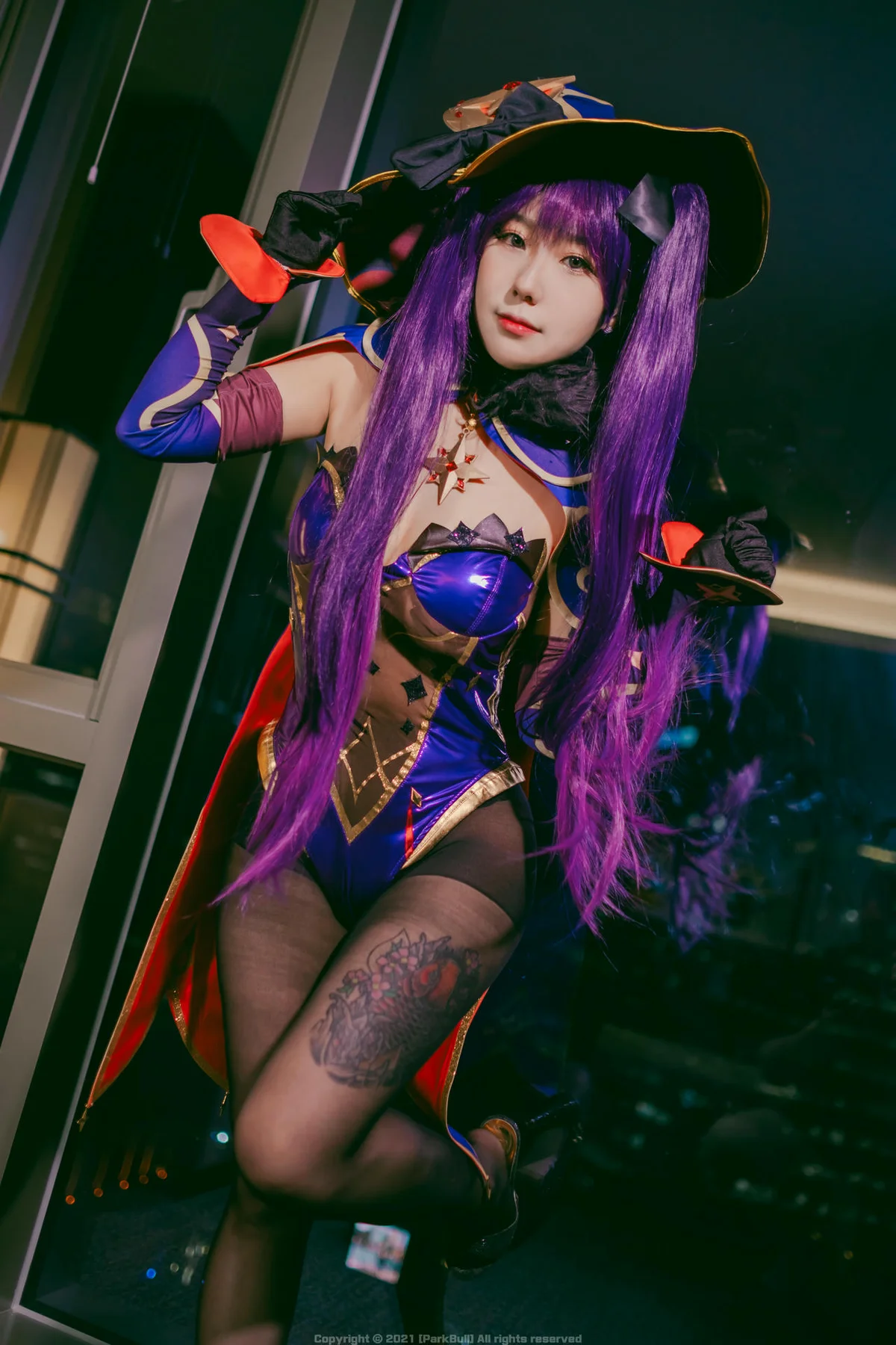 BLUECAKE No.085 Sohee乳贴黑丝妹子 - 4