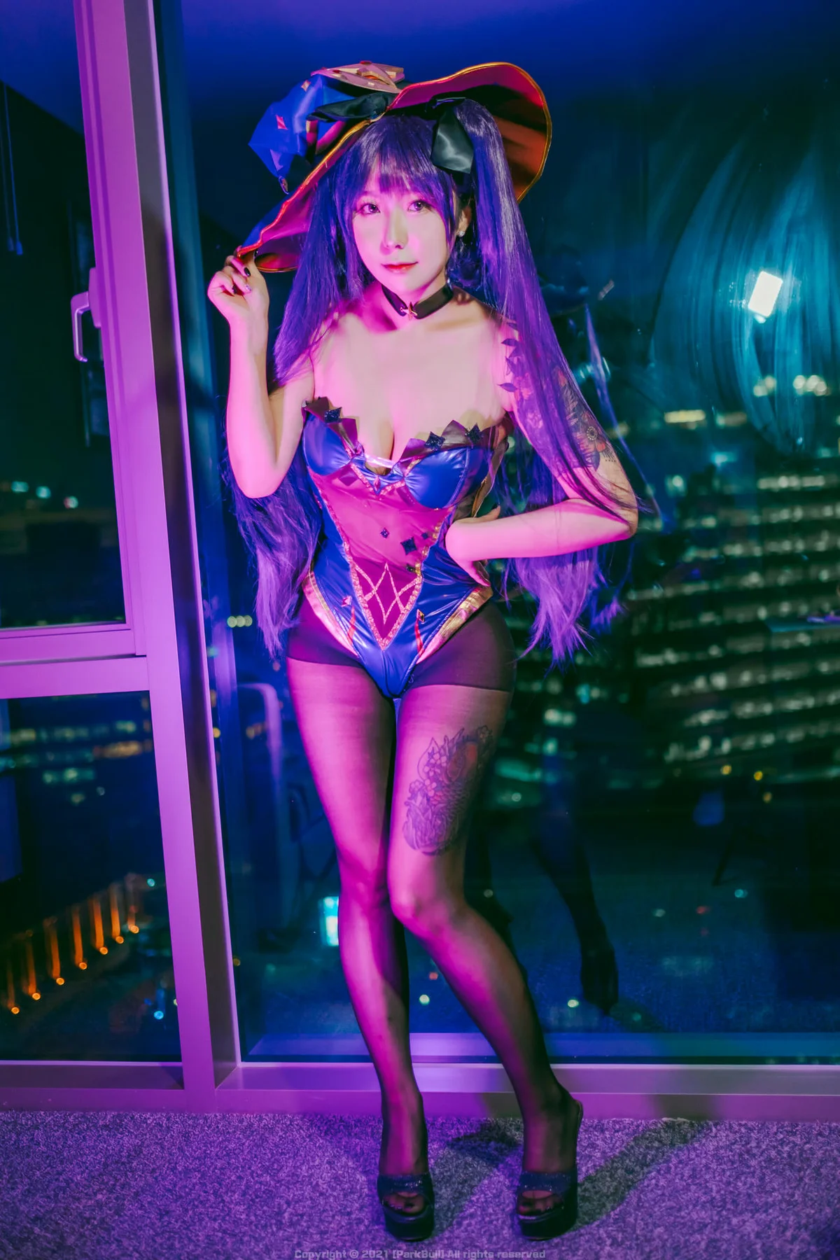 BLUECAKE No.085 Sohee乳贴黑丝妹子 - 6