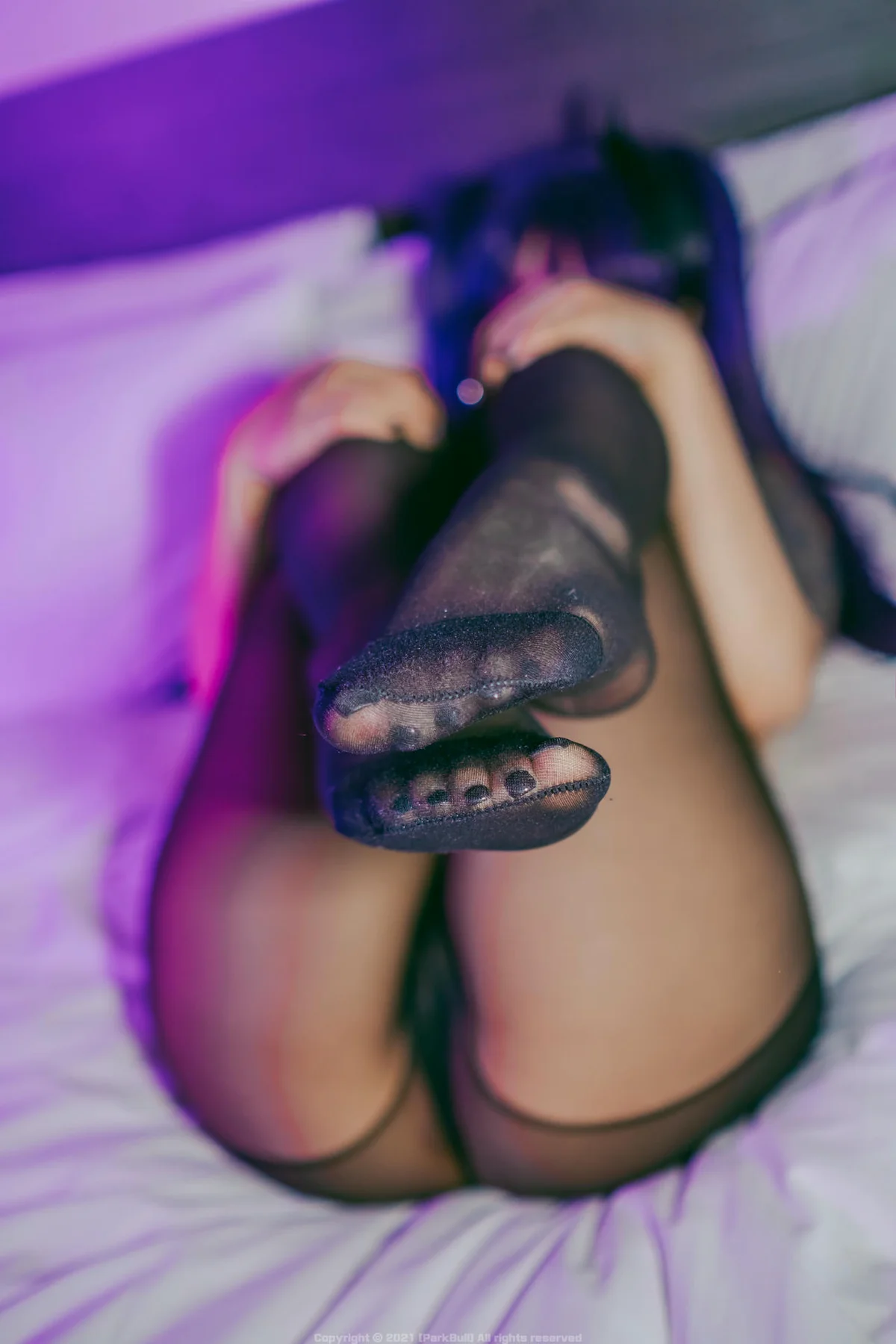 BLUECAKE No.085 Sohee乳贴黑丝妹子 - 2