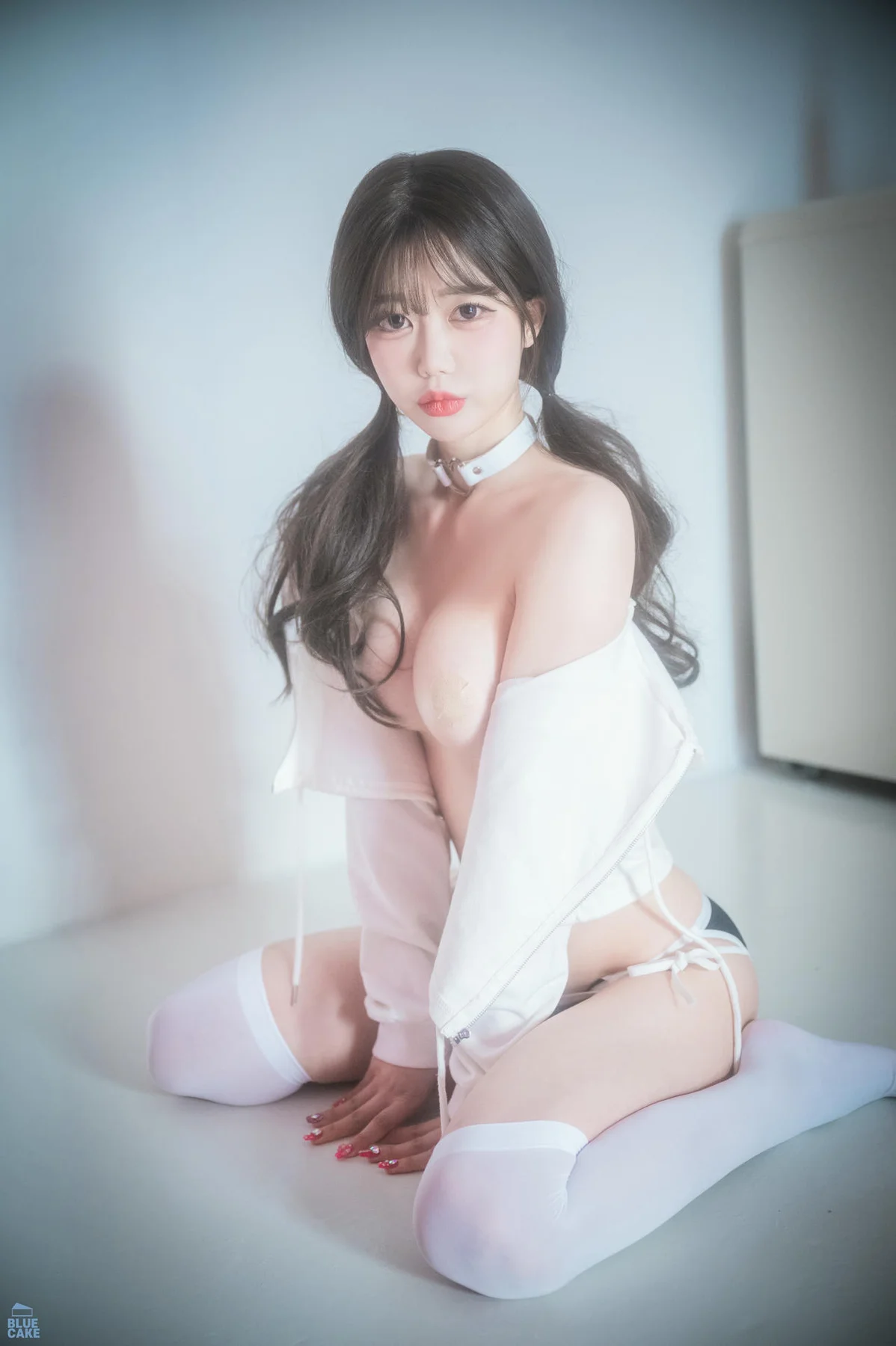 BLUECAKE No.090 JungEun白衬衫萝莉美腿 - 2