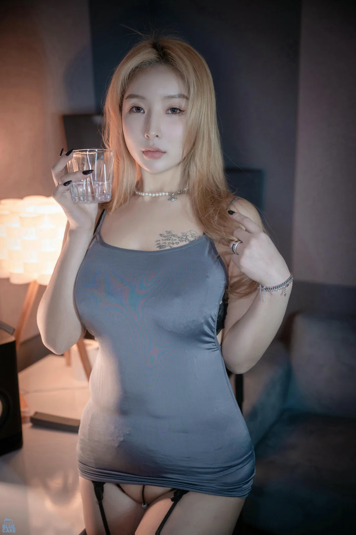 BLUECAKE No.096 Jinju Artistic 蕾丝内衣吊袜 - 3