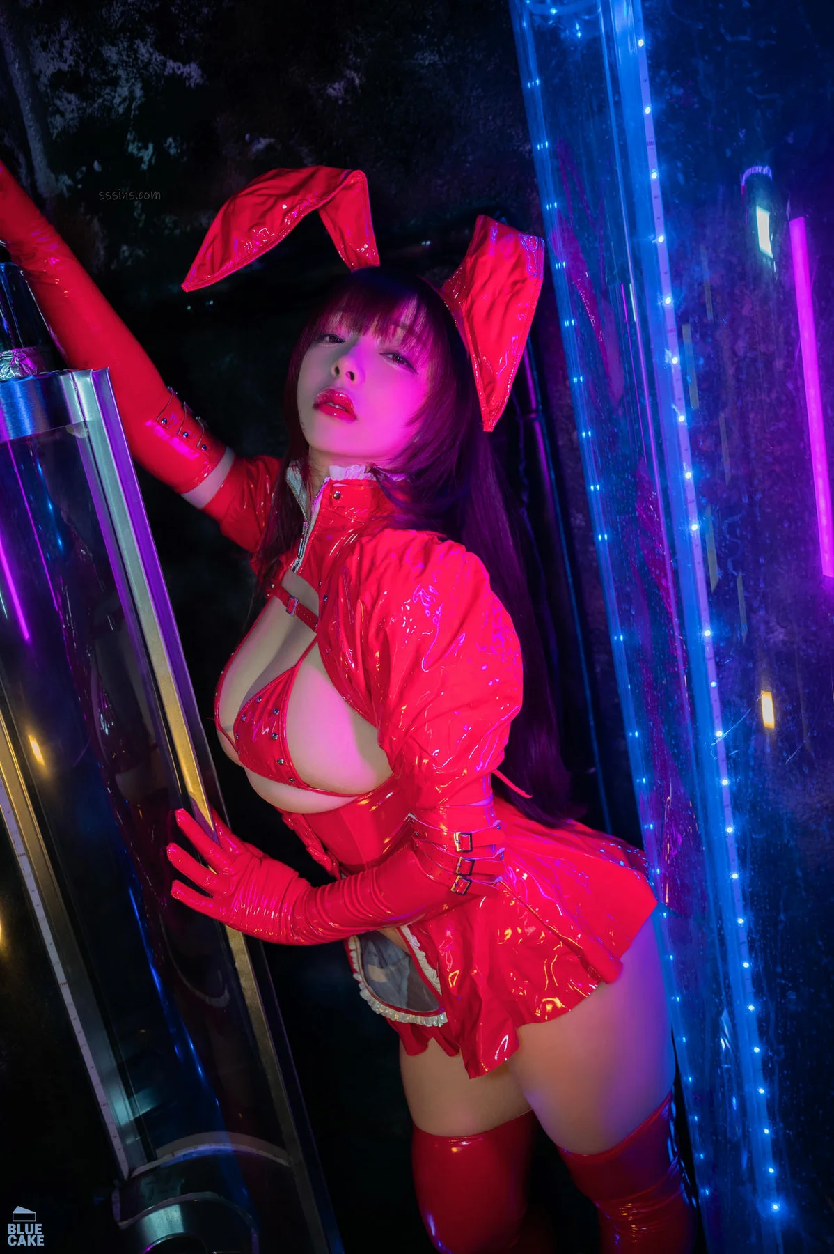 BLUECAKE No.111 GGUBBU红色兔女郎制服 - 2