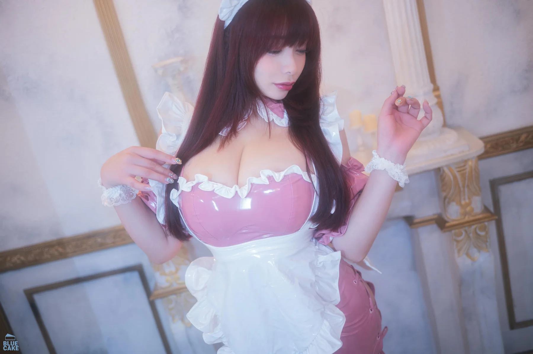 BLUECAKE No.112 GGUBBU粉色女仆爆乳制服 - 4